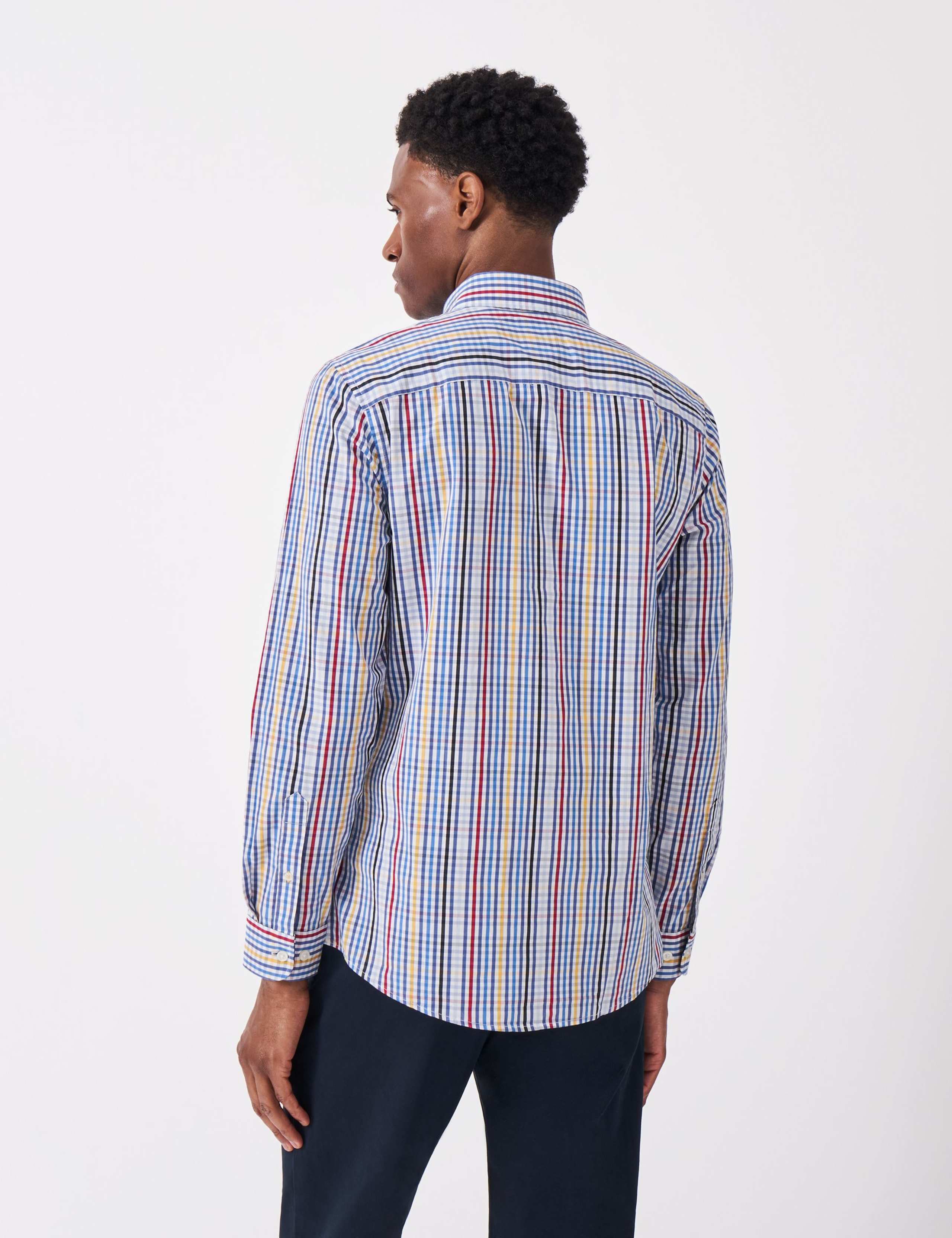 Slim Fit Pure Cotton Checked Shirt 3 of 5