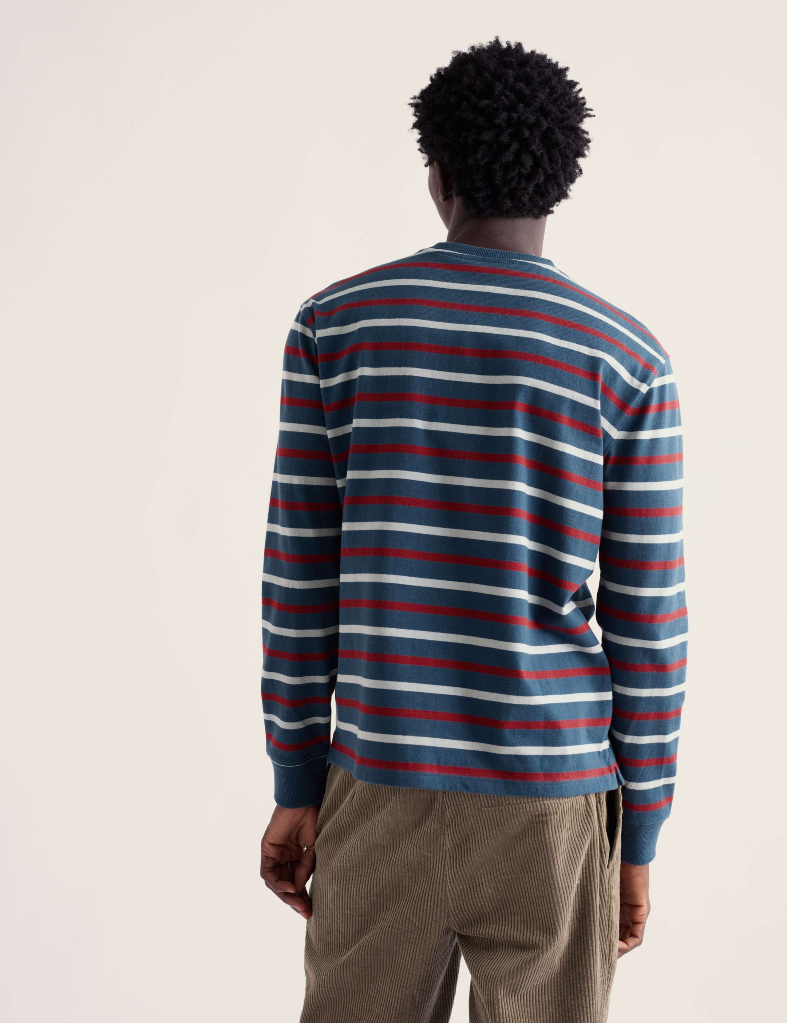 Pure Cotton Jersey Striped Long Sleeve Top 4 of 5