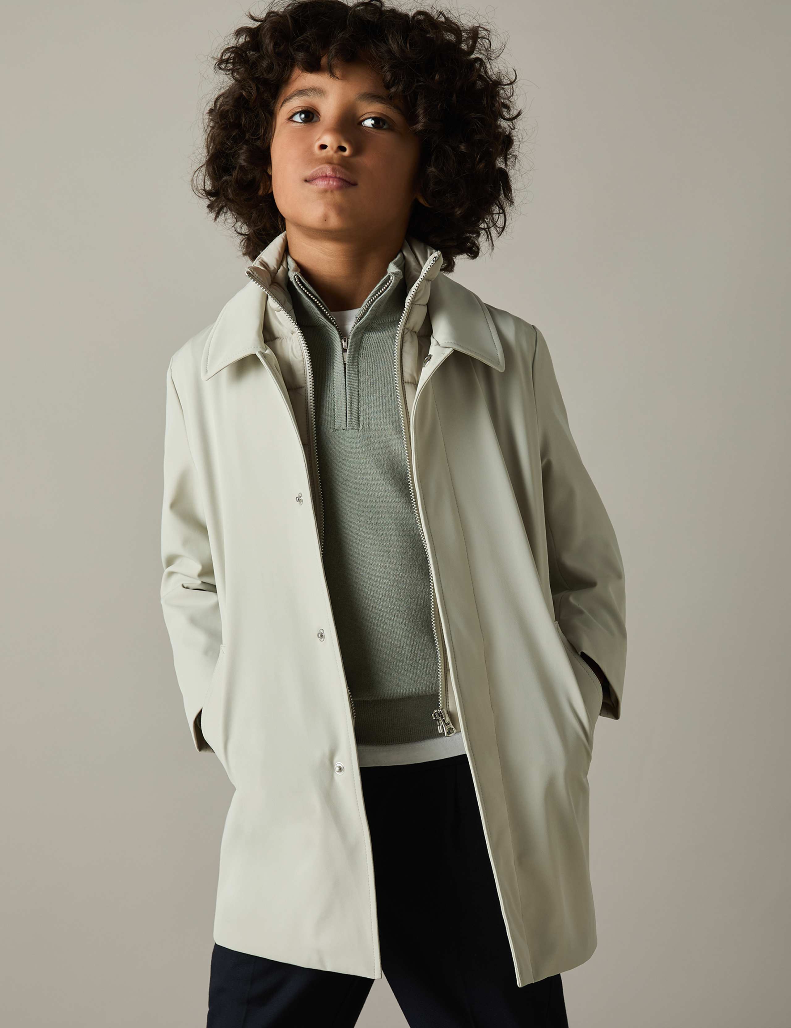 Pure Wool Knitted Half Zip Jumper (3-14 Yrs) 3 of 4
