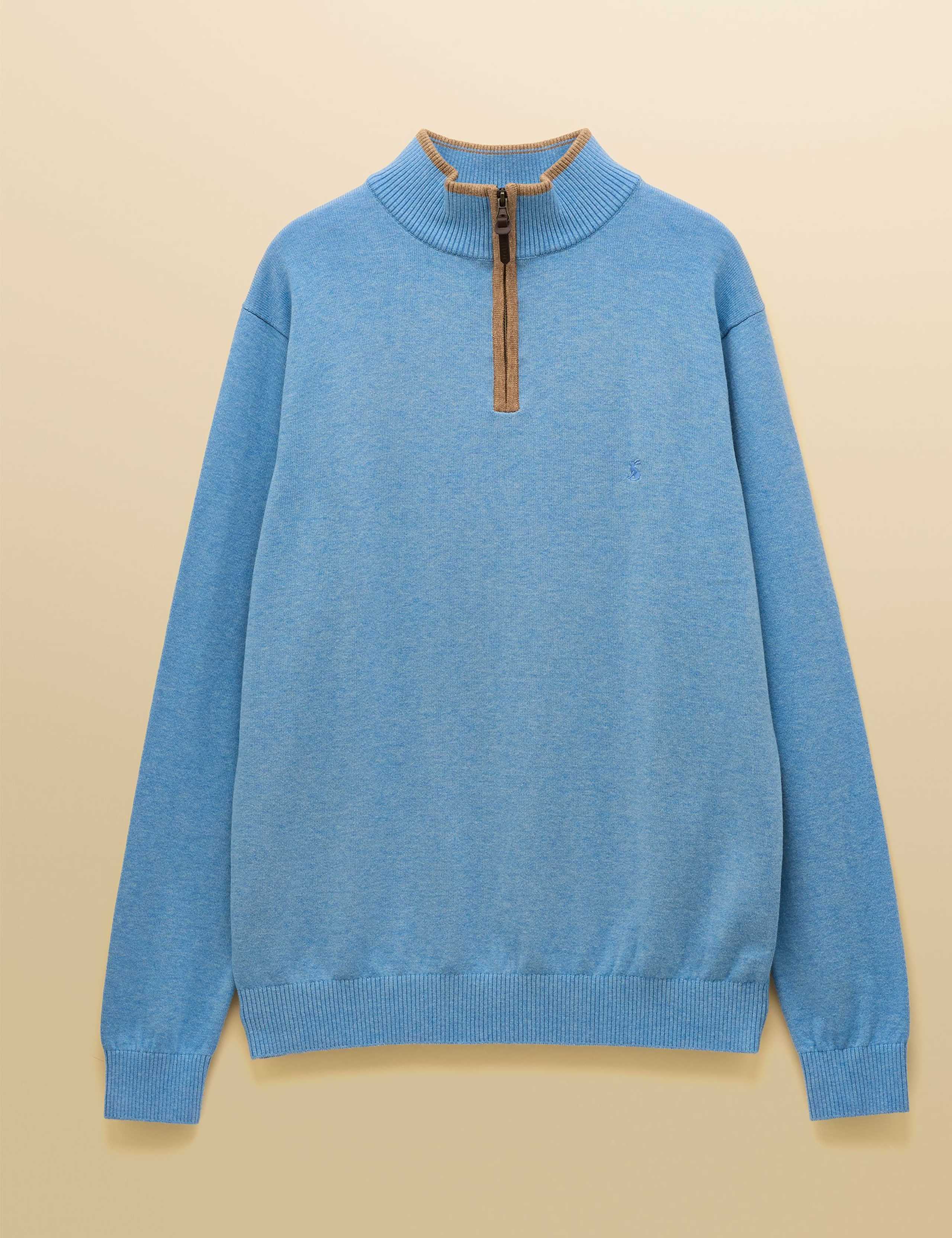 Pure Cotton Half Zip Jumper 6 of 8