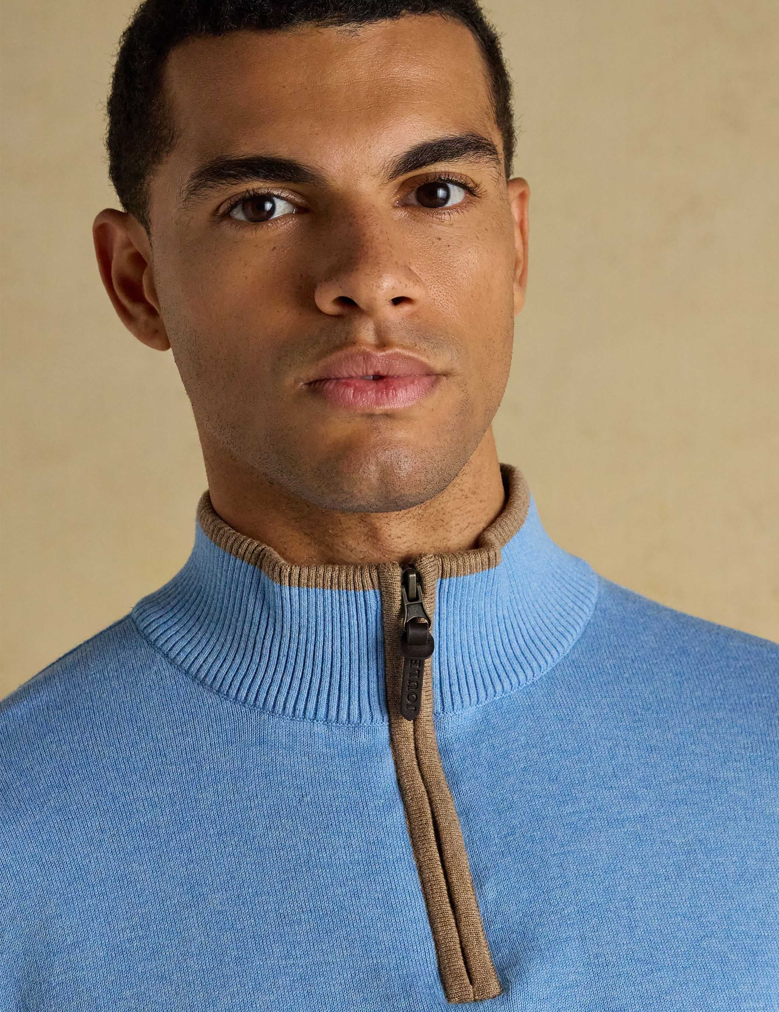 Pure Cotton Half Zip Jumper 7 of 8