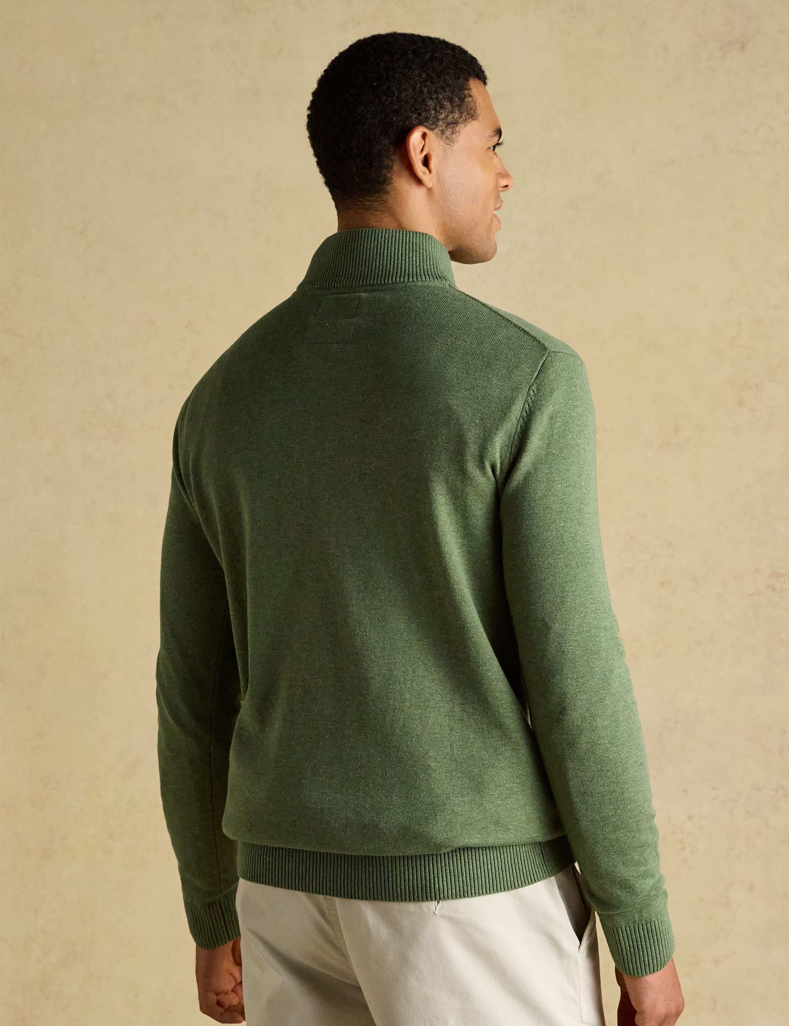 Pure Cotton Half Zip Jumper 4 of 9
