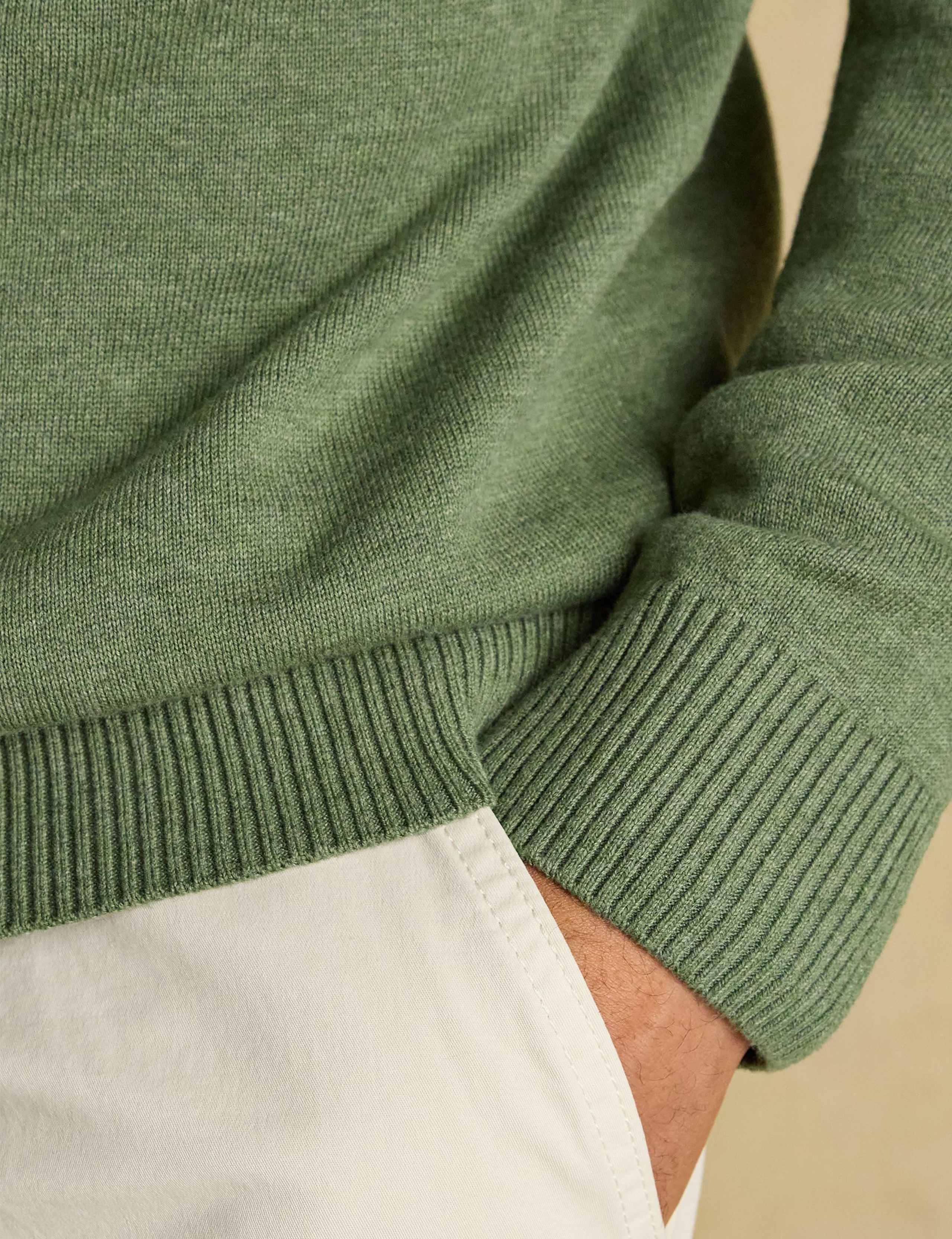 Pure Cotton Half Zip Jumper 6 of 9