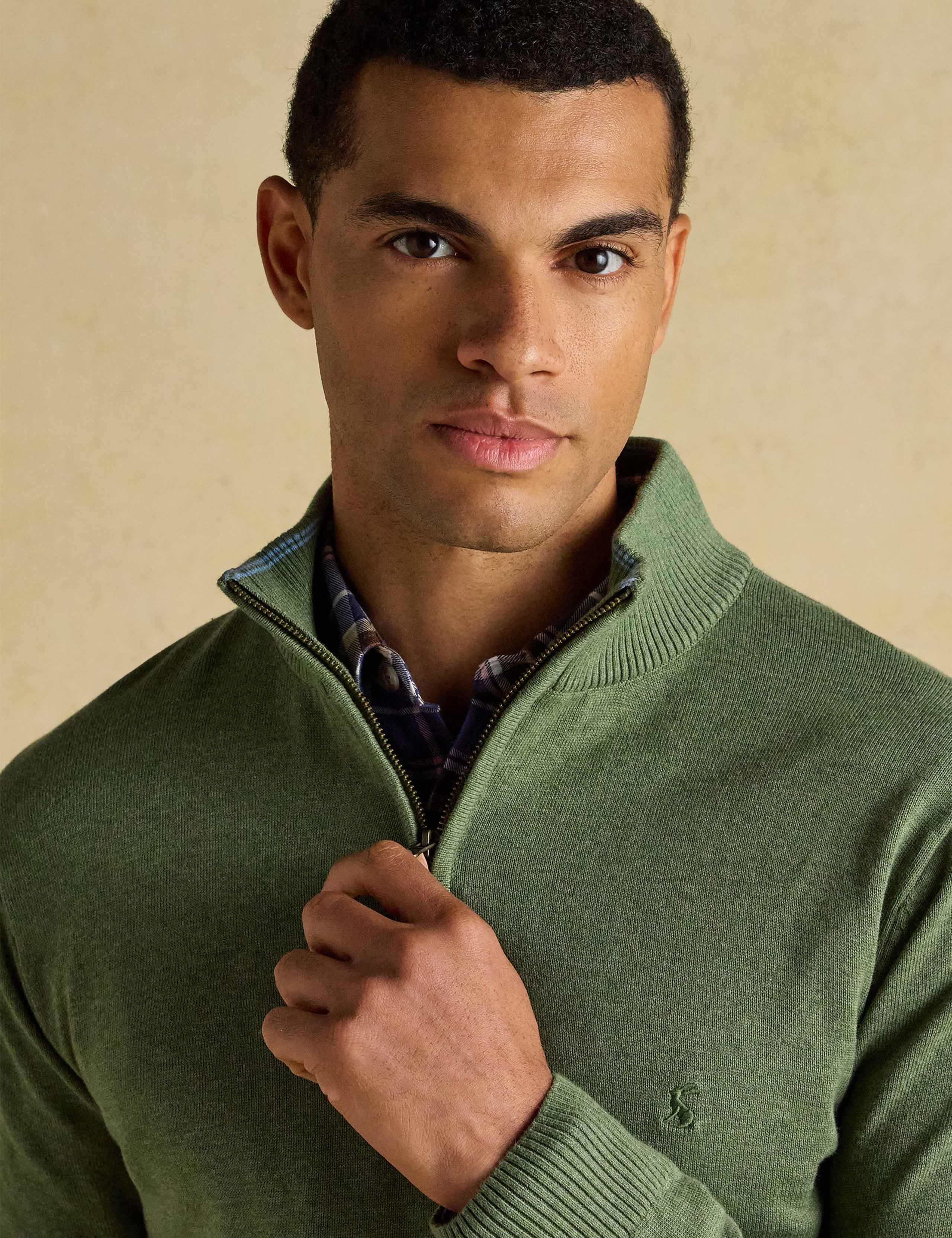 Pure Cotton Half Zip Jumper 8 of 9