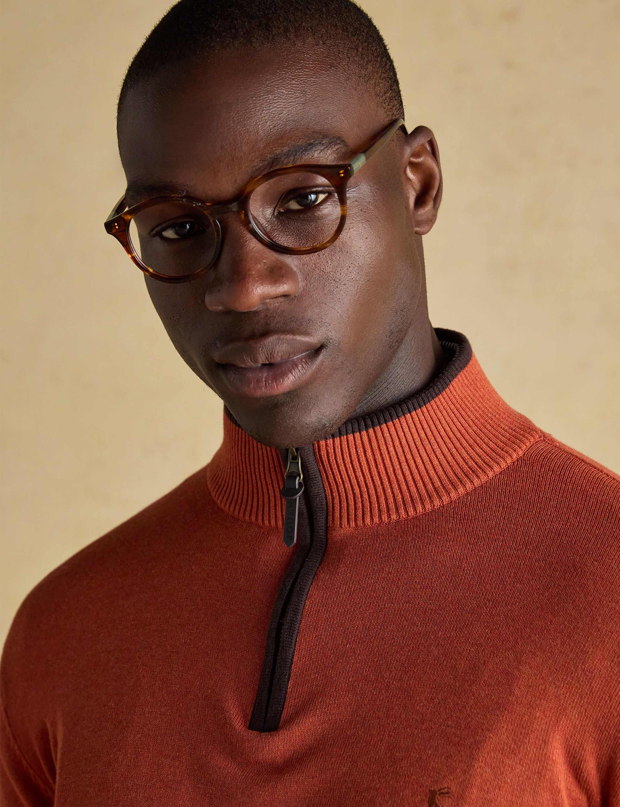 Pure Cotton Half Zip Jumper 6 of 7