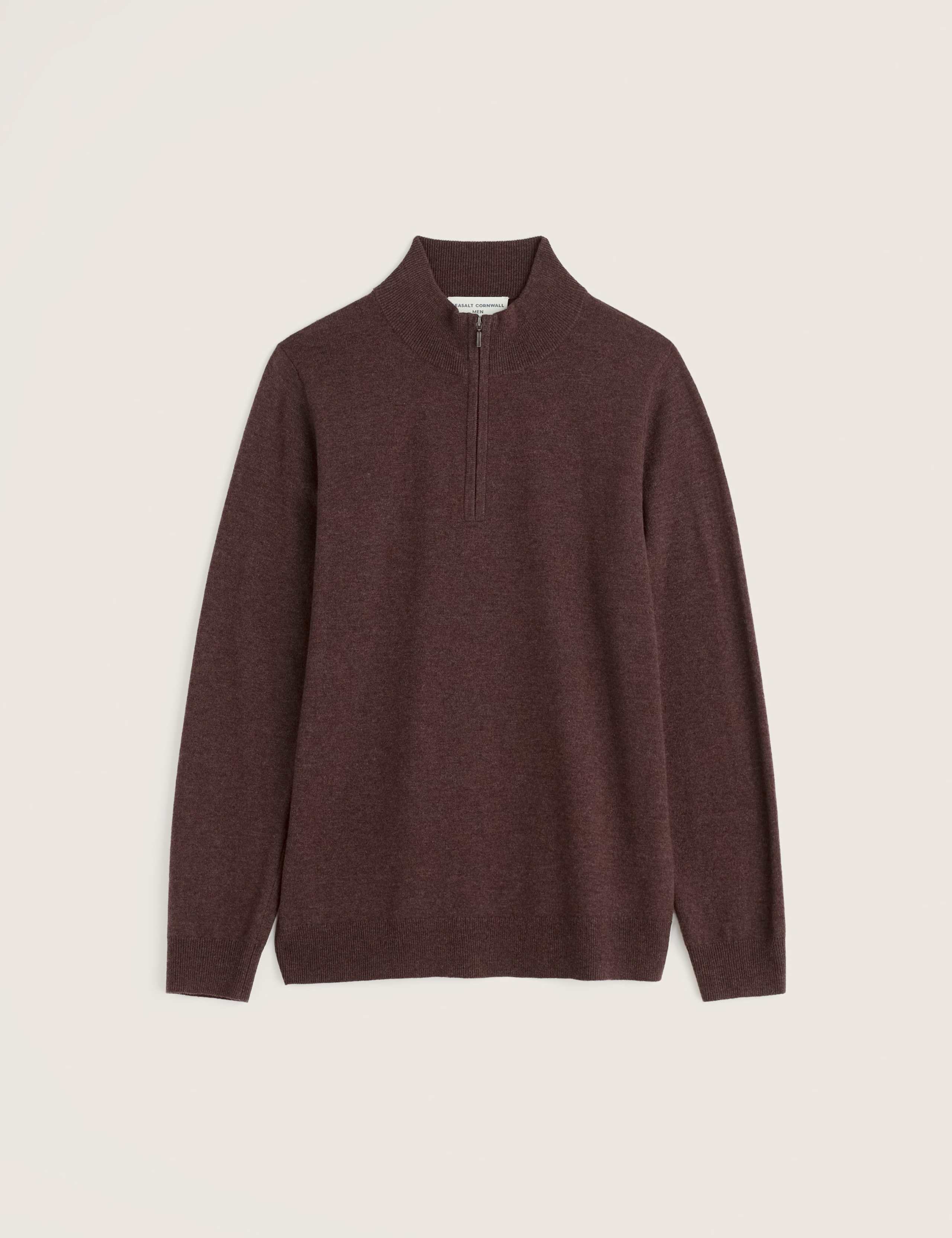 Merino Wool Rich Half Zip Jumper 2 of 5