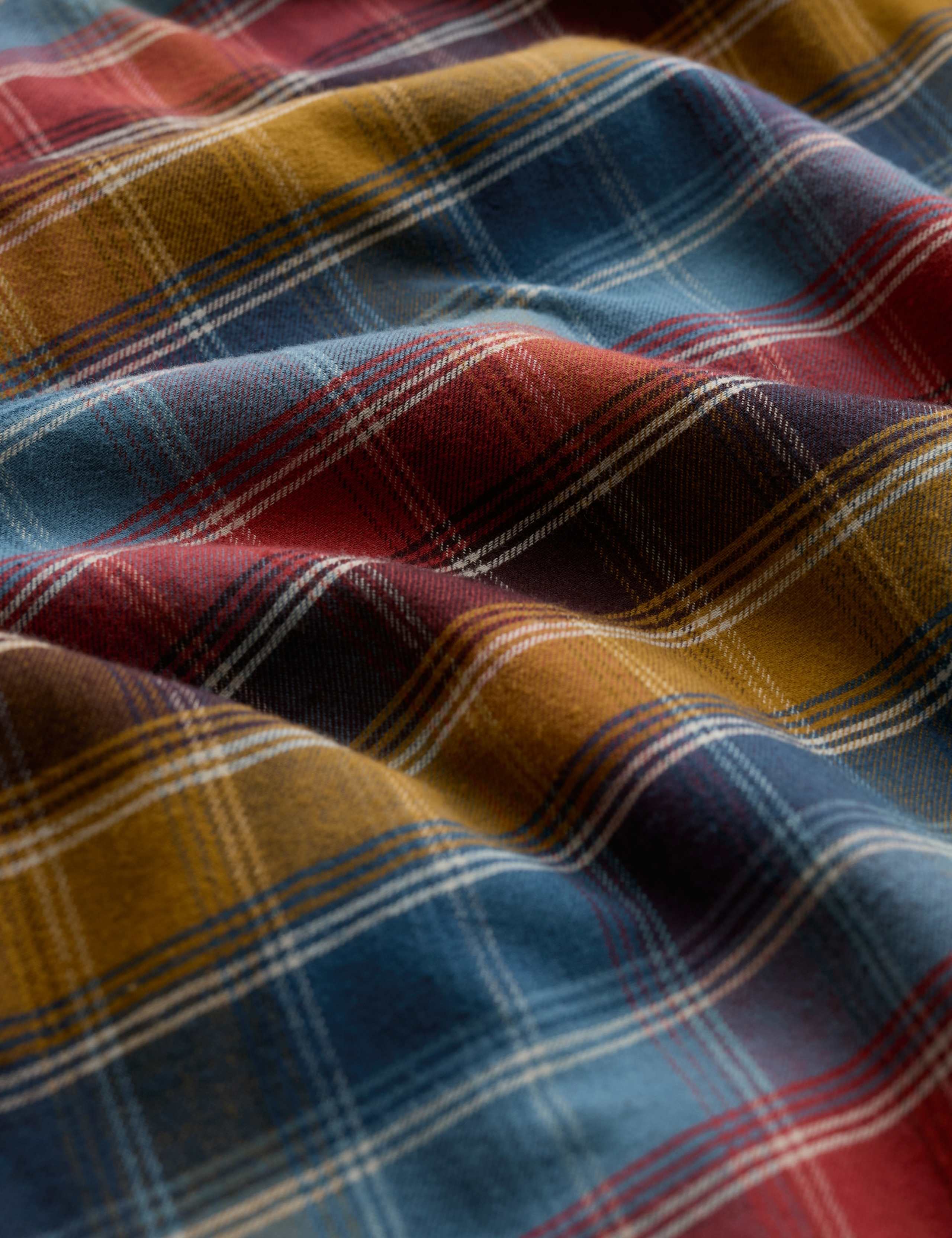 Regular Fit Pure Cotton Checked Flannel Shirt 5 of 5