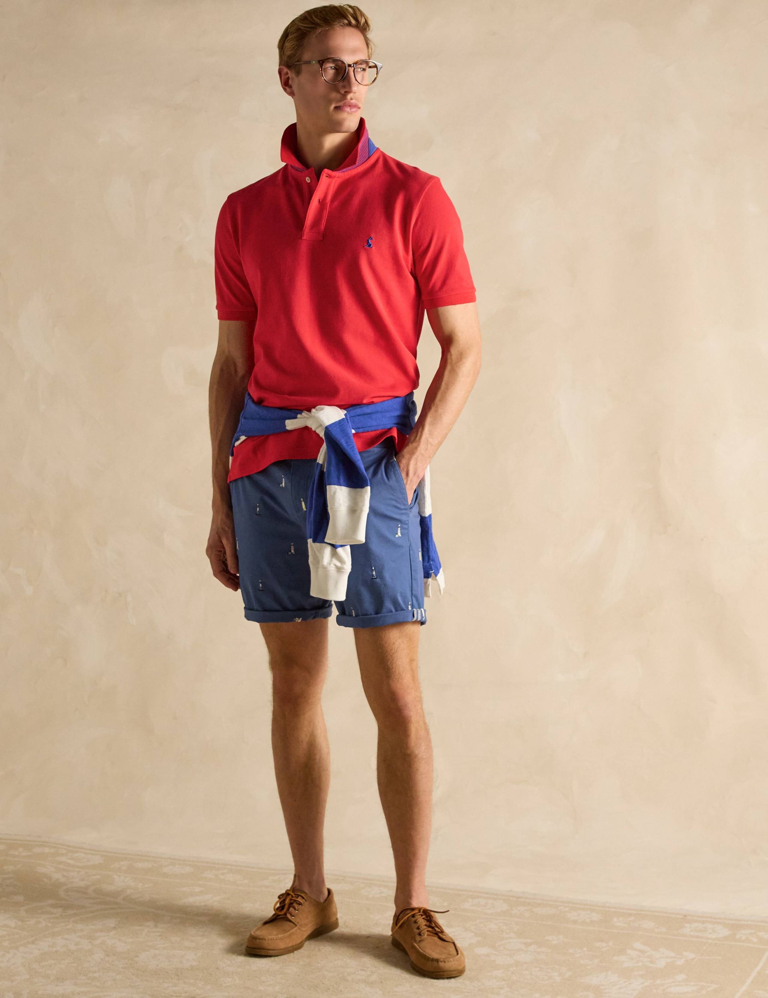 Pure Cotton Piqué Tipped Collar Polo Shirt 3 of 7