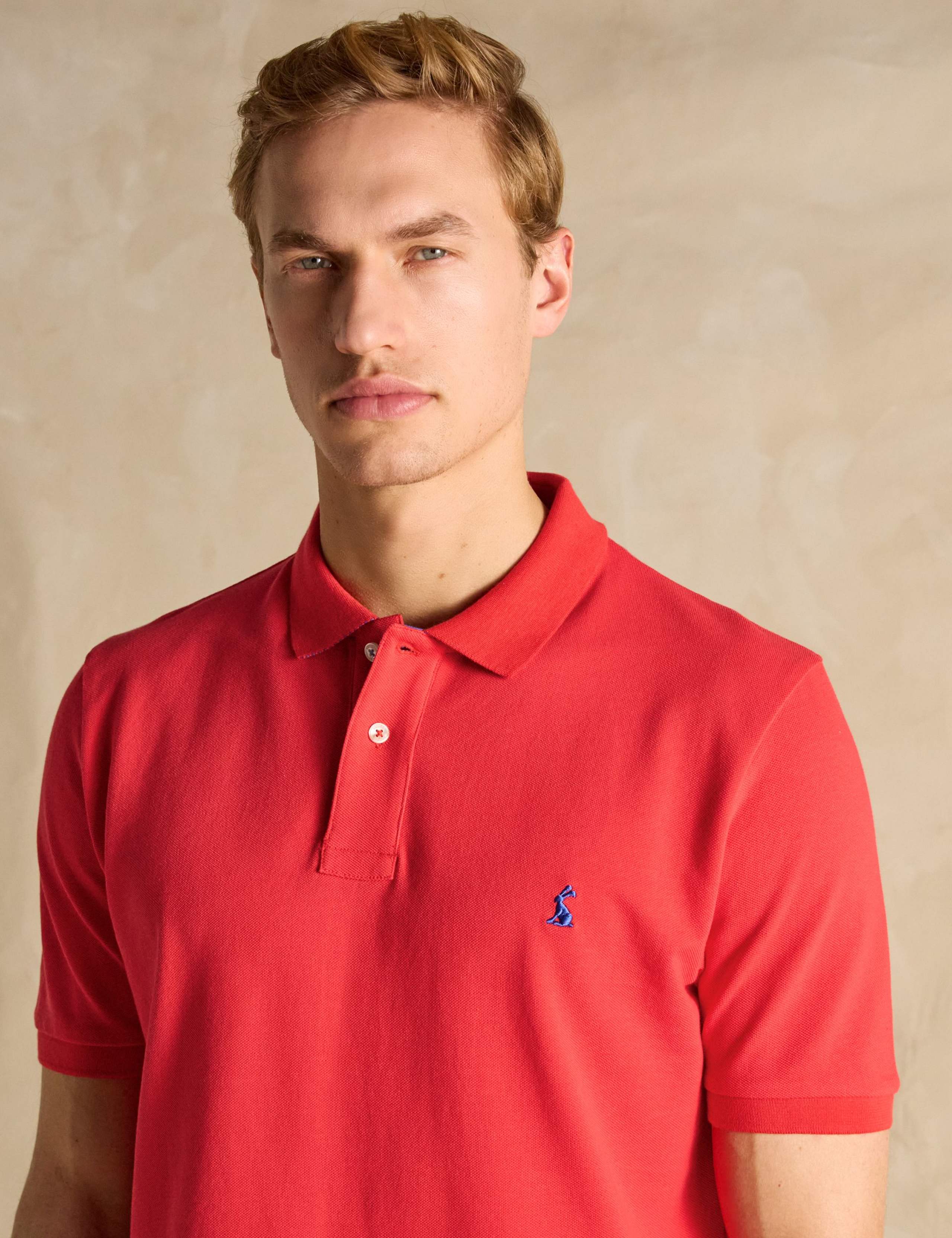 Pure Cotton Piqué Tipped Collar Polo Shirt 5 of 7