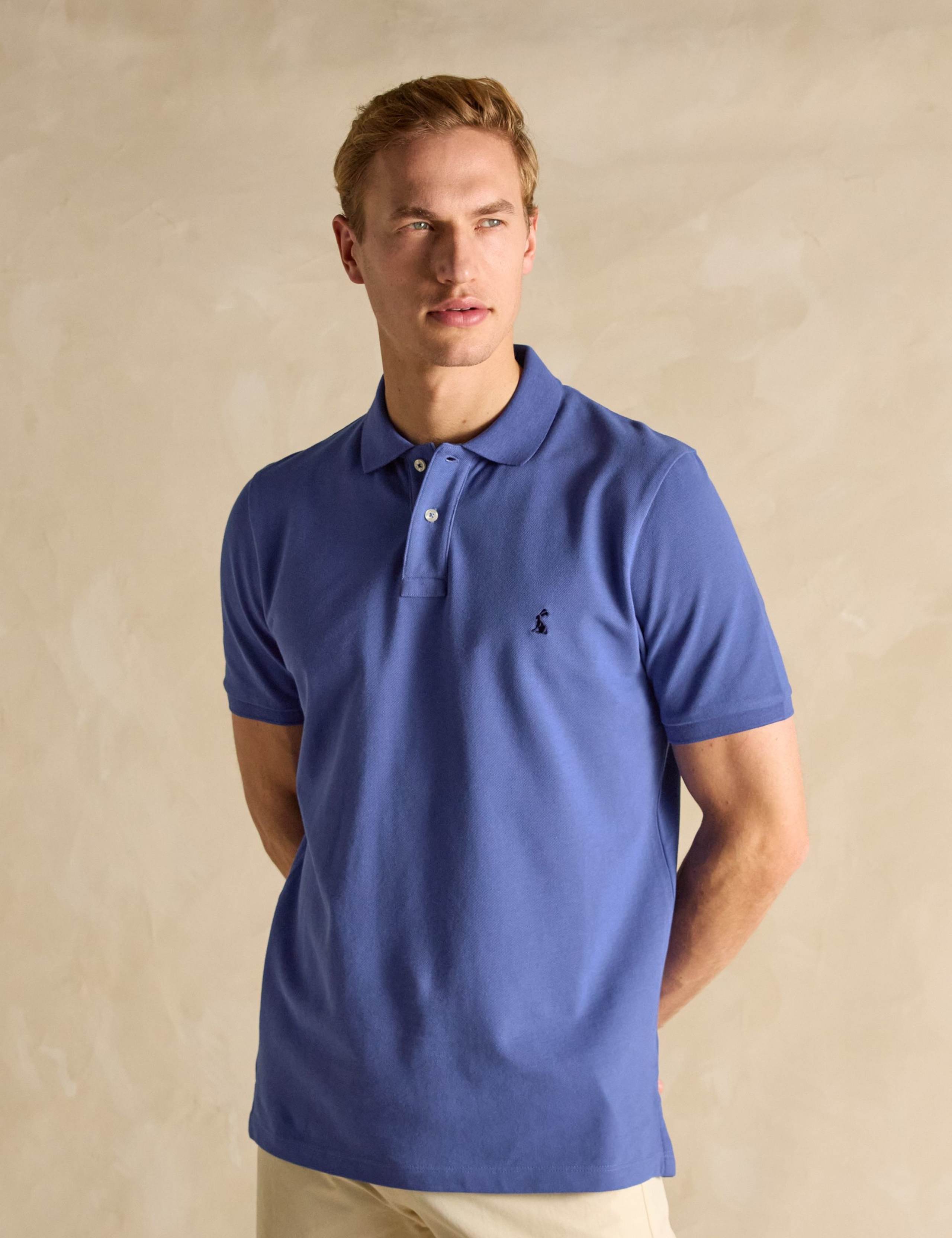 Pure Cotton Piqué Tipped Collar Polo Shirt 4 of 8
