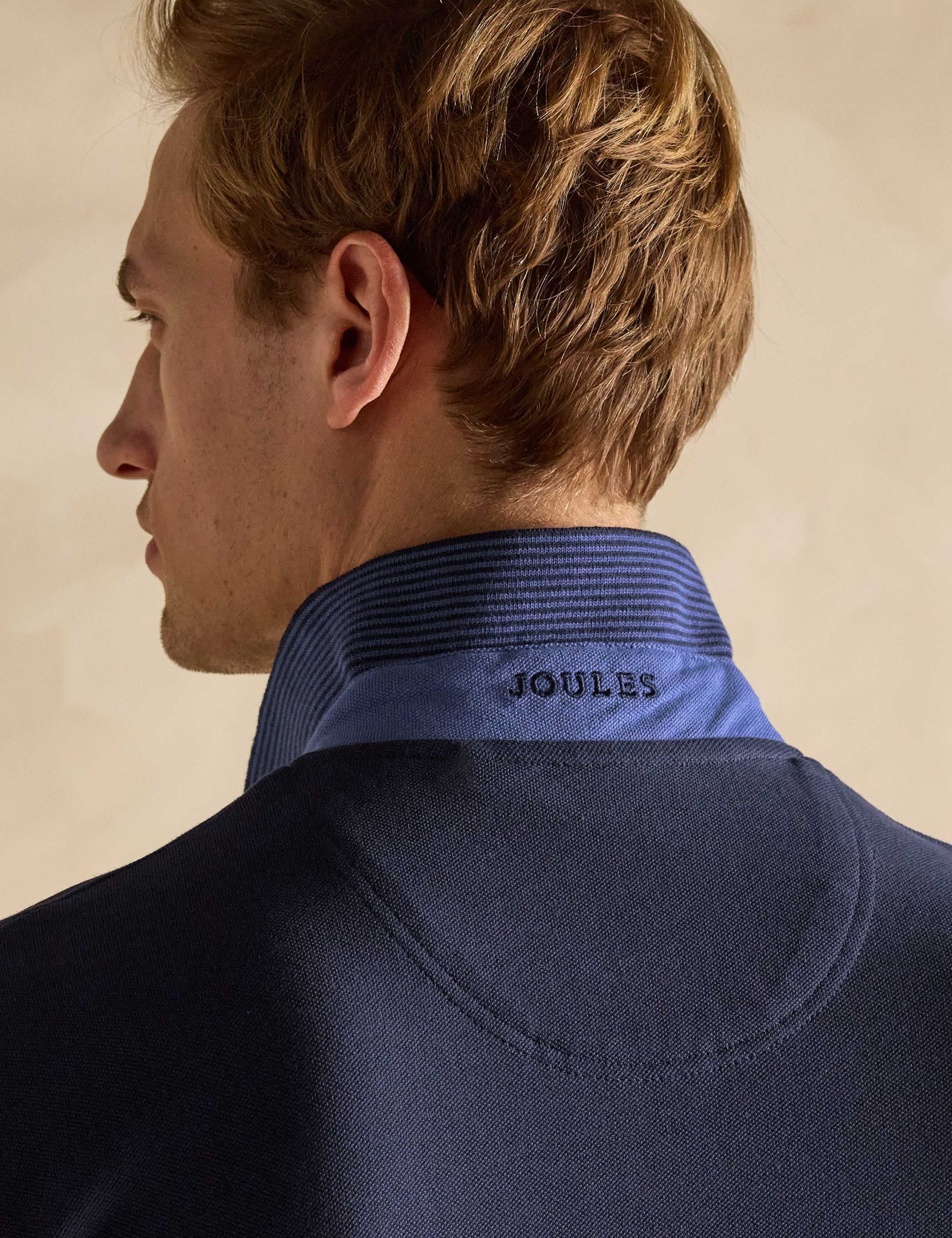 Pure Cotton Piqué Tipped Collar Polo Shirt 7 of 7