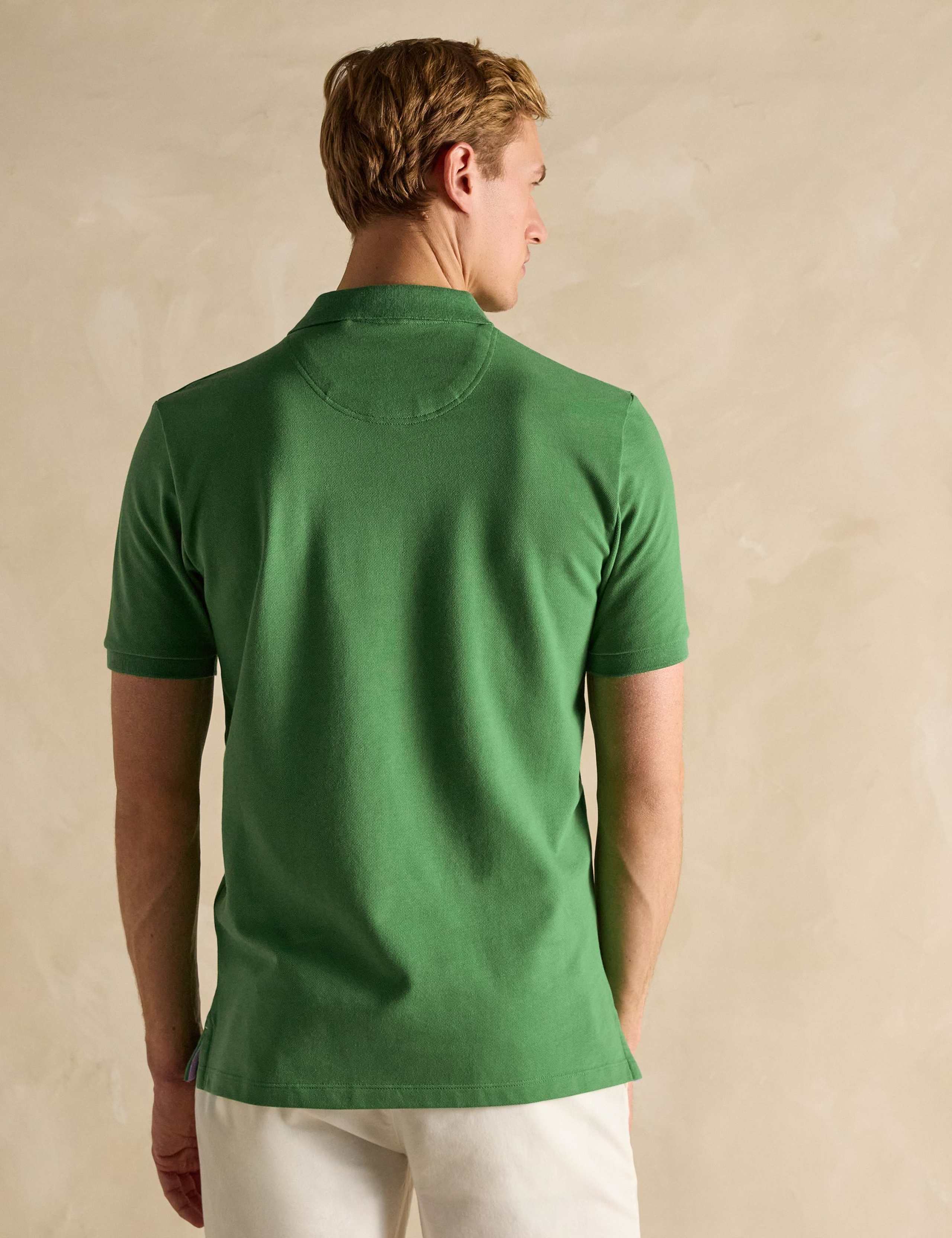 Pure Cotton Piqué Tipped Collar Polo Shirt 5 of 8