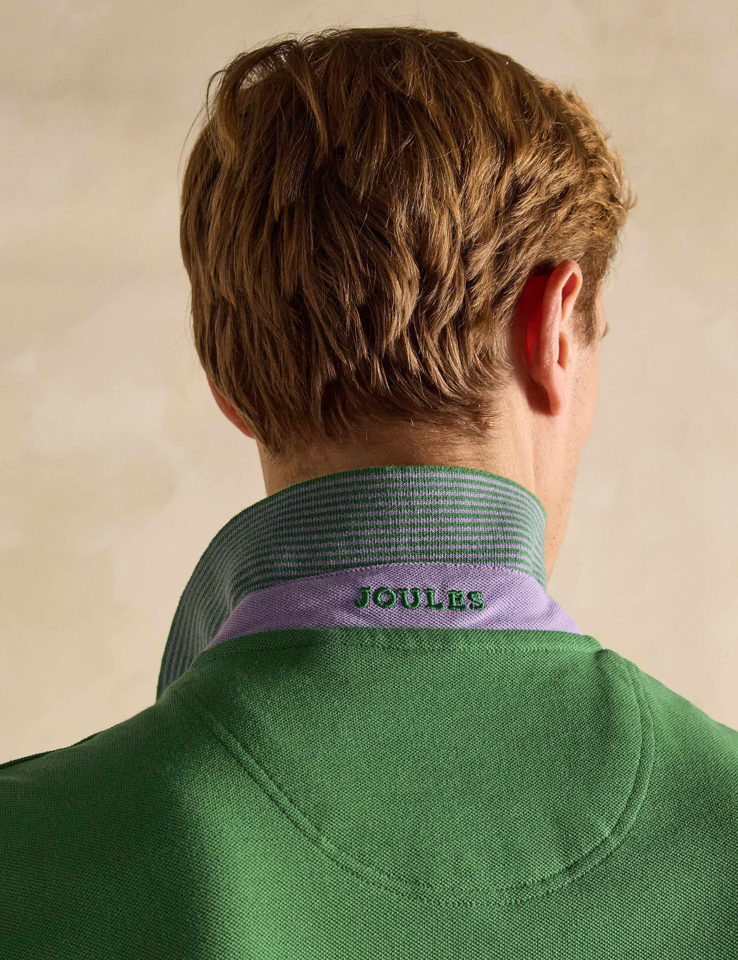 Pure Cotton Piqué Tipped Collar Polo Shirt 7 of 8