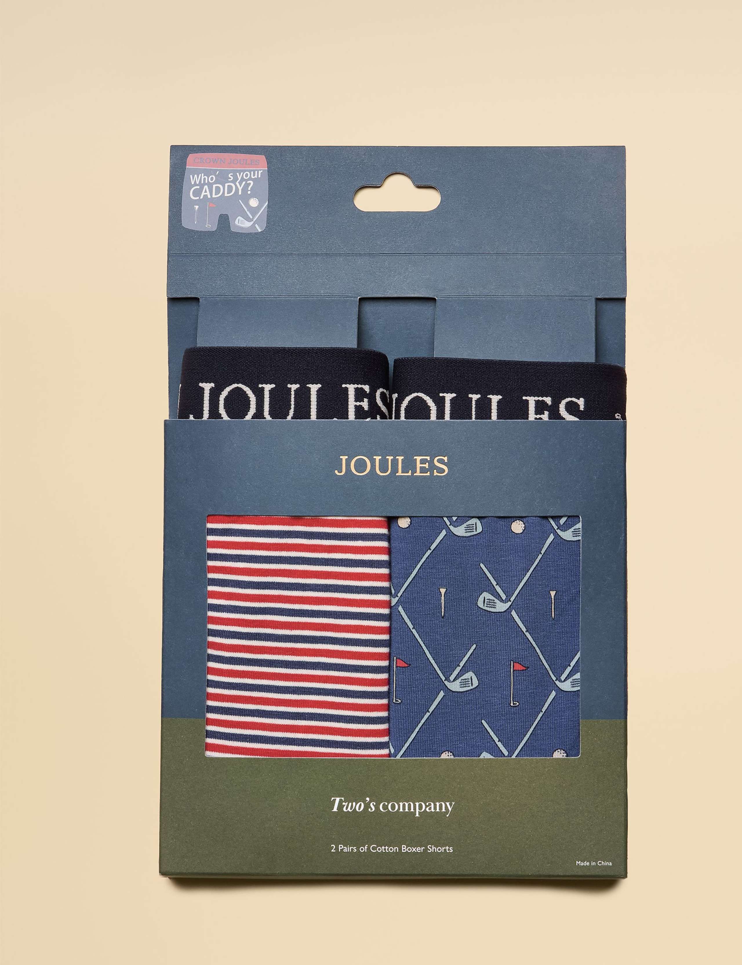 2pk Cotton Rich Jersey Printed Boxers 1 of 3