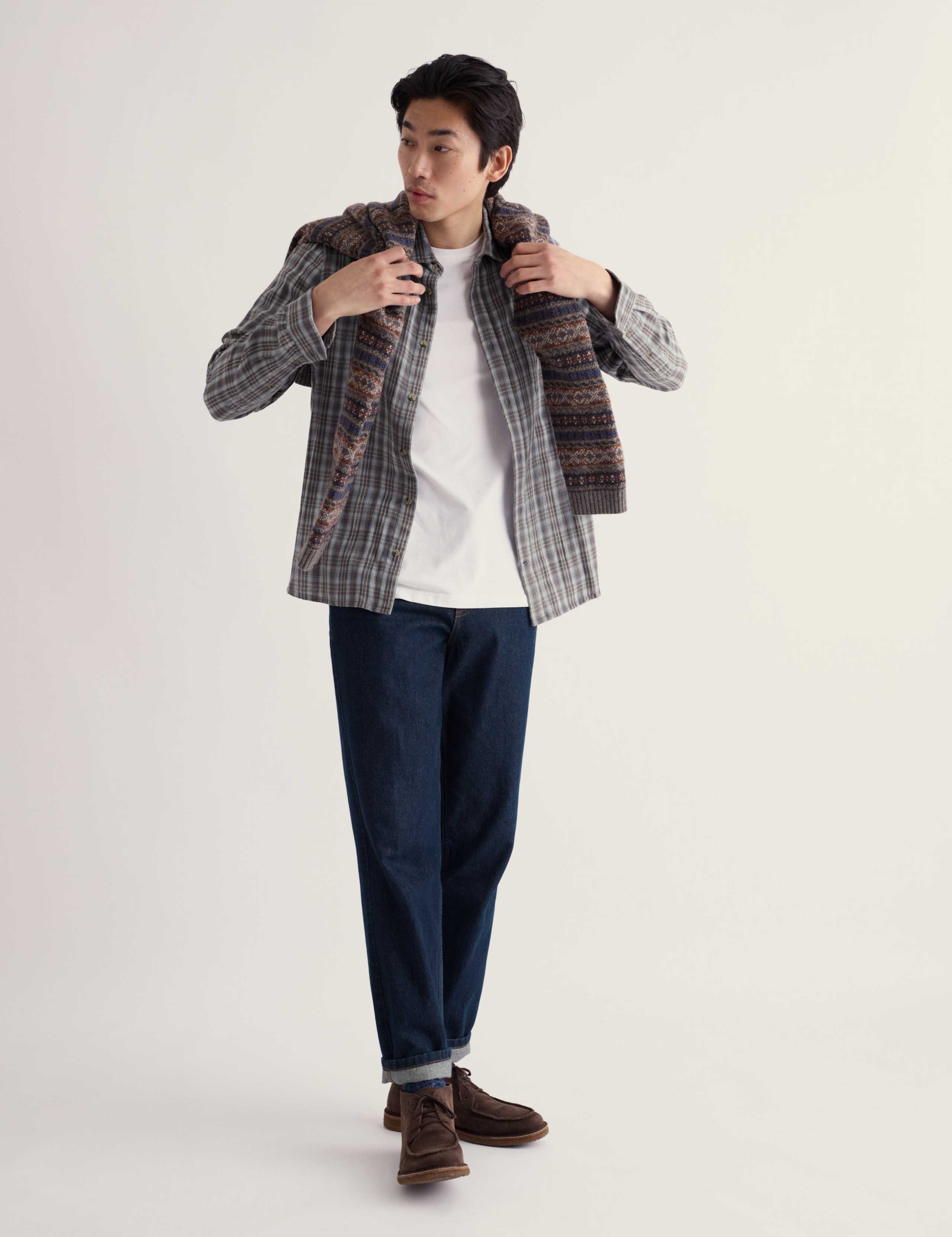Relaxed Fit Pure Cotton Checked Shirt 1 of 5