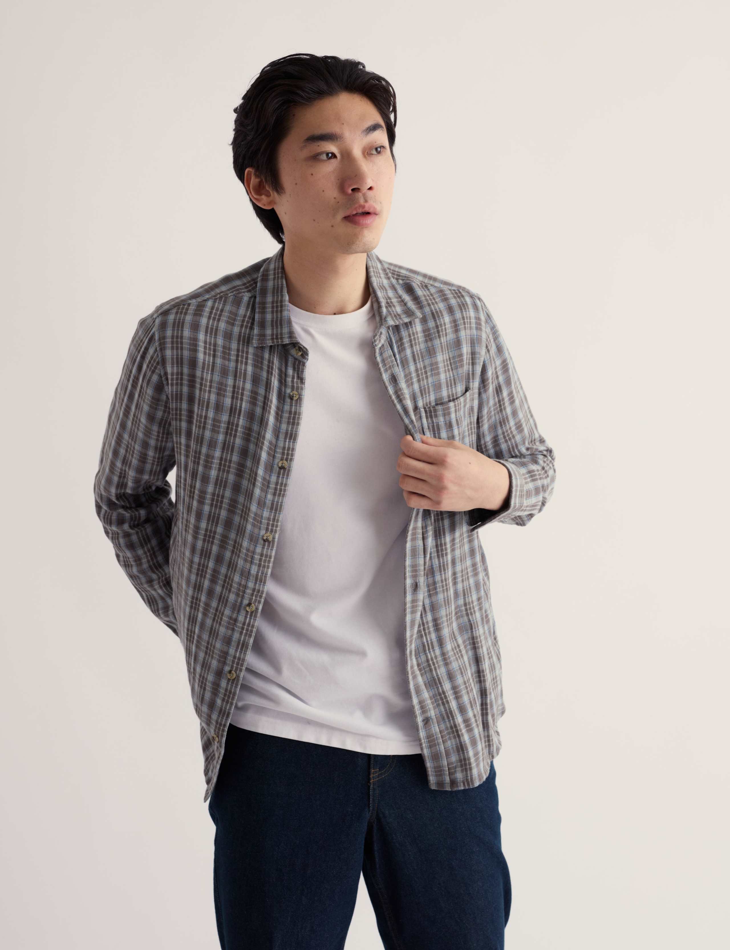 Relaxed Fit Pure Cotton Checked Shirt 3 of 5