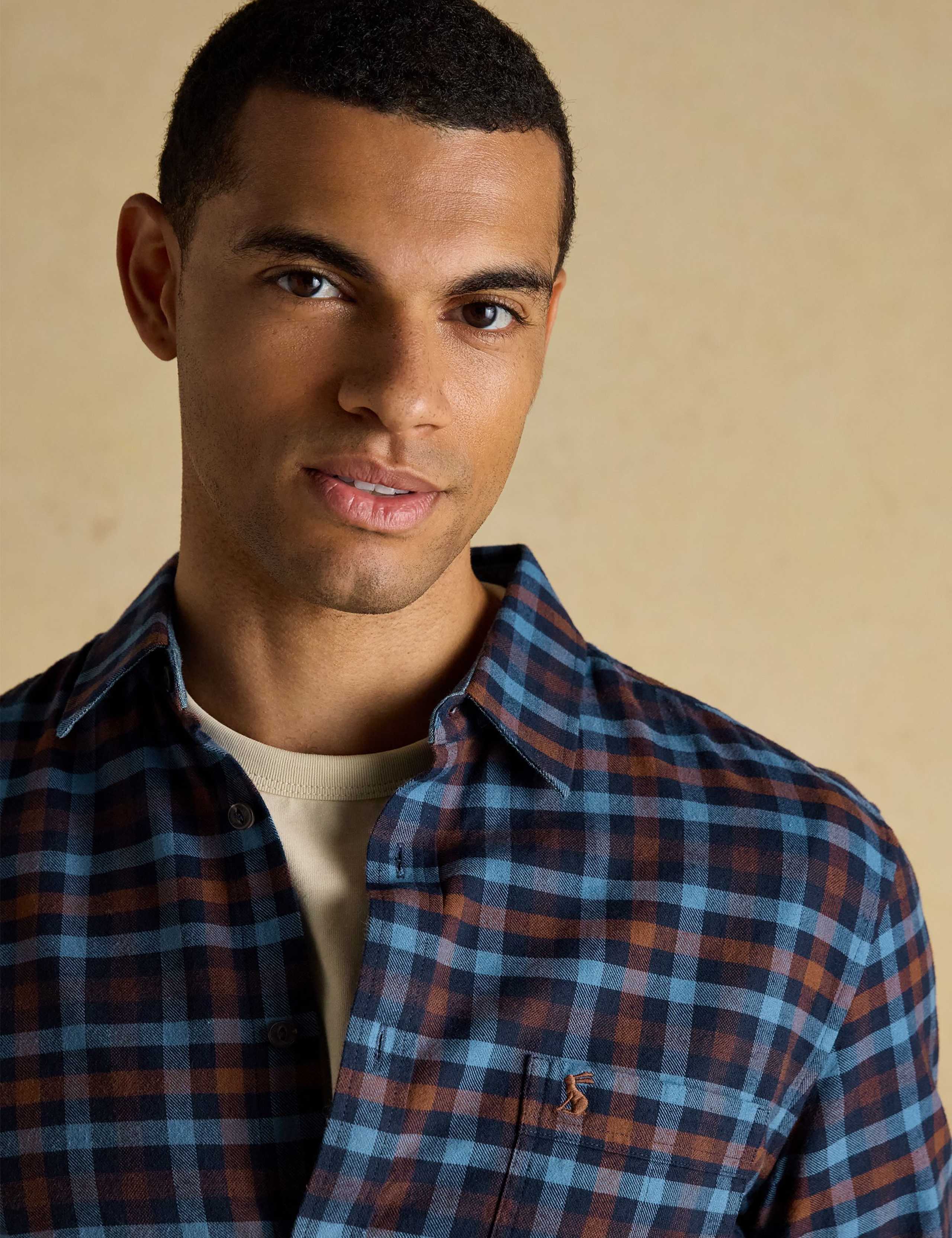 Regular Fit Brushed Cotton Flannel Shirt 2 of 8