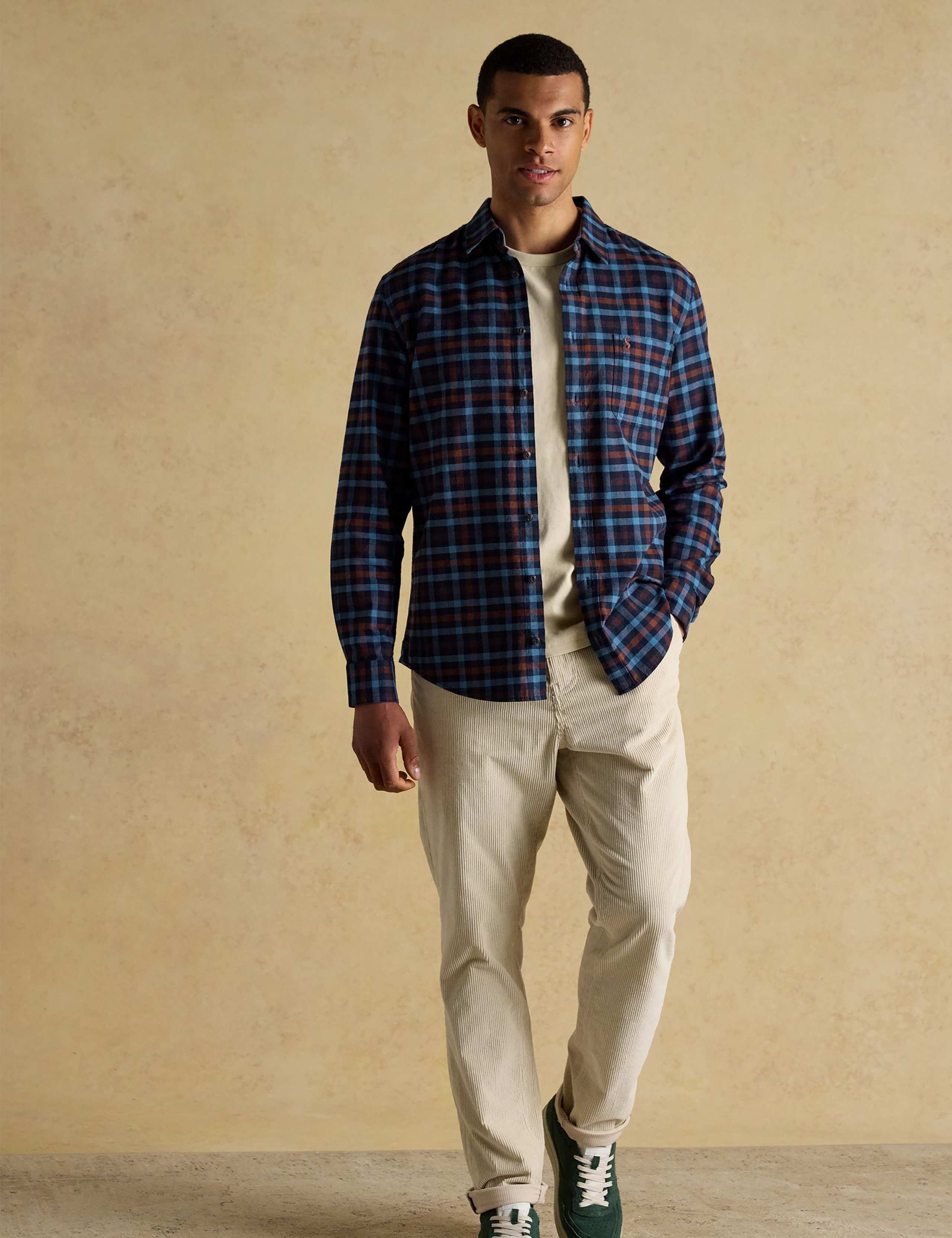 Regular Fit Brushed Cotton Flannel Shirt 4 of 8