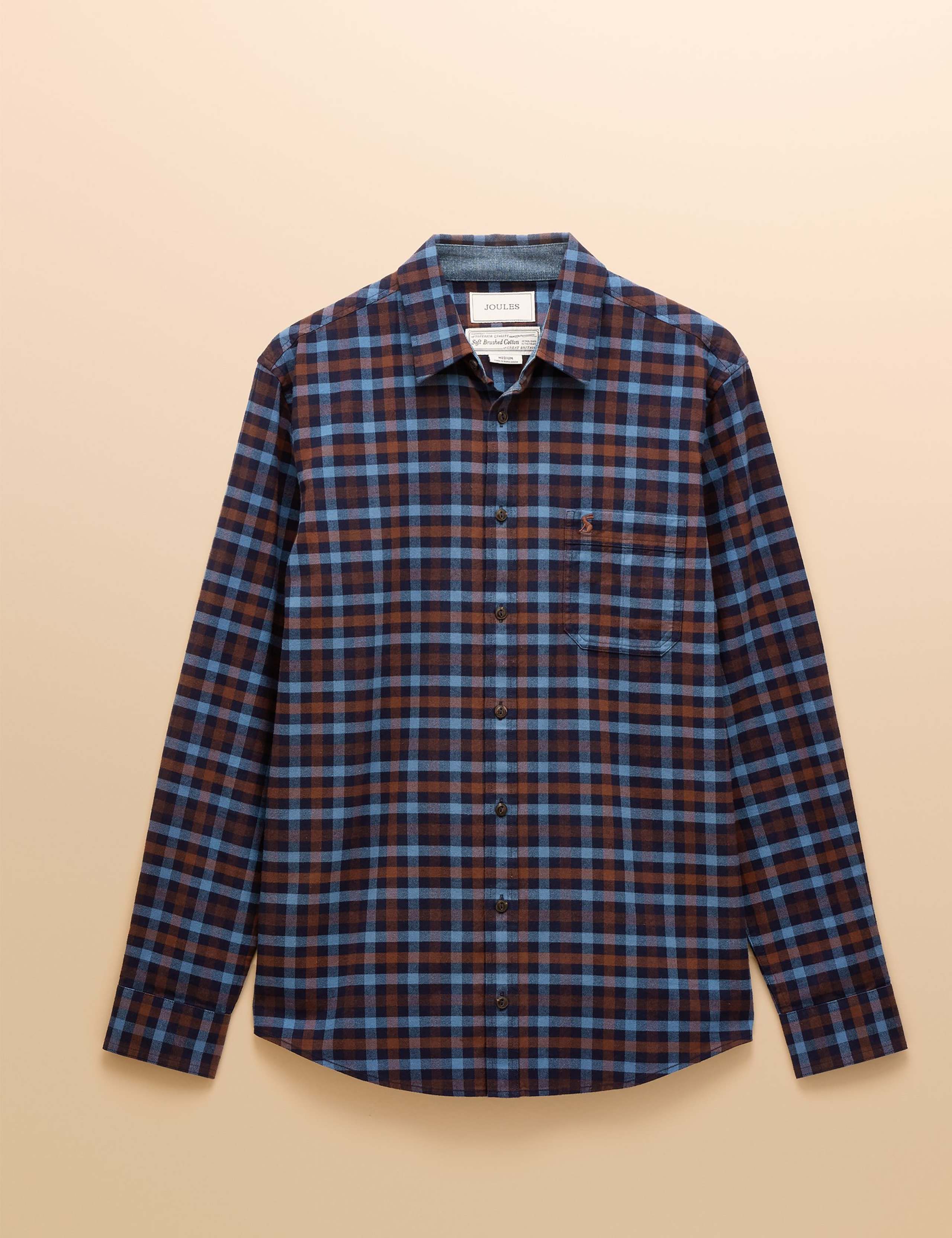 Regular Fit Brushed Cotton Flannel Shirt 6 of 8