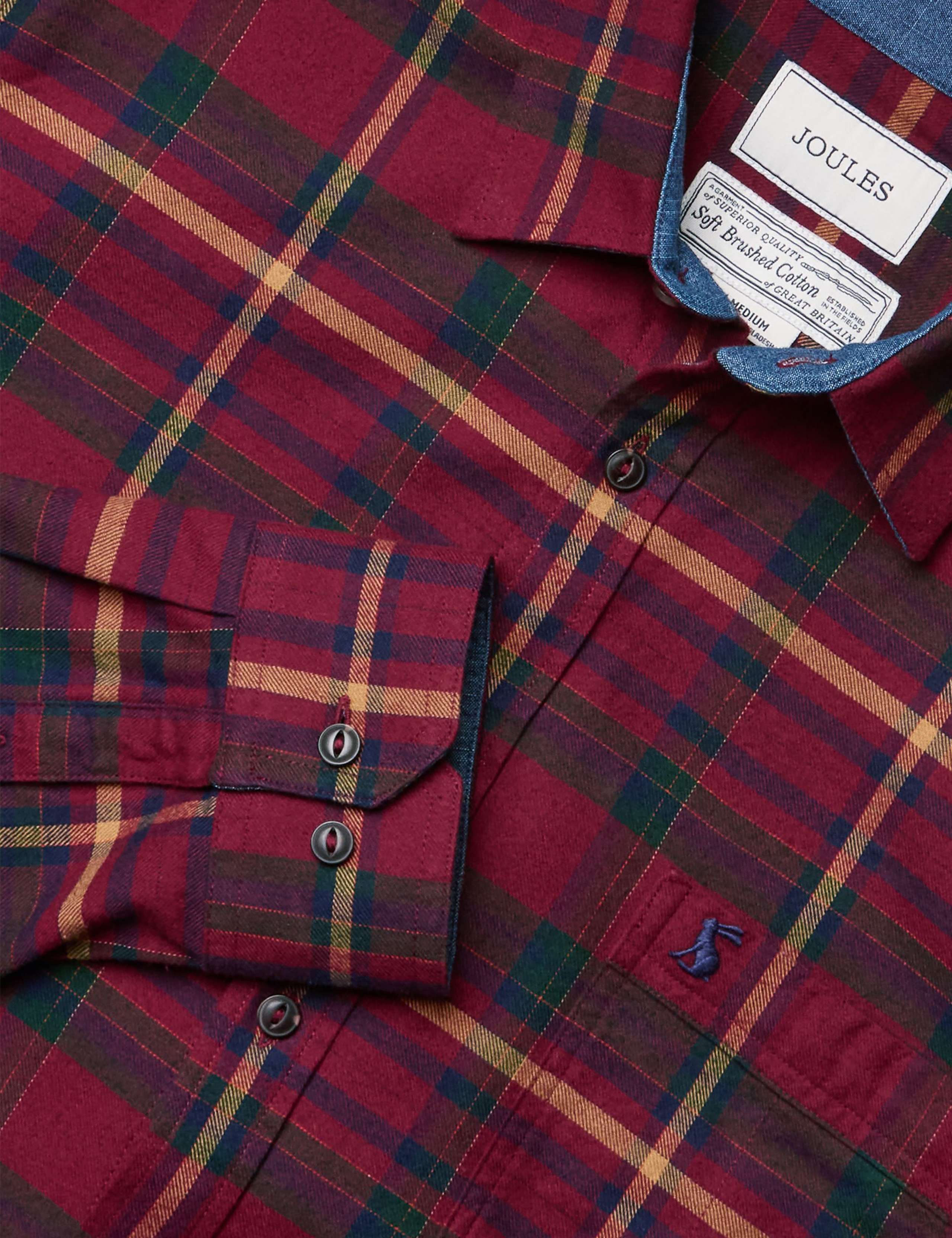 Regular Fit Brushed Cotton Flannel Shirt 2 of 12