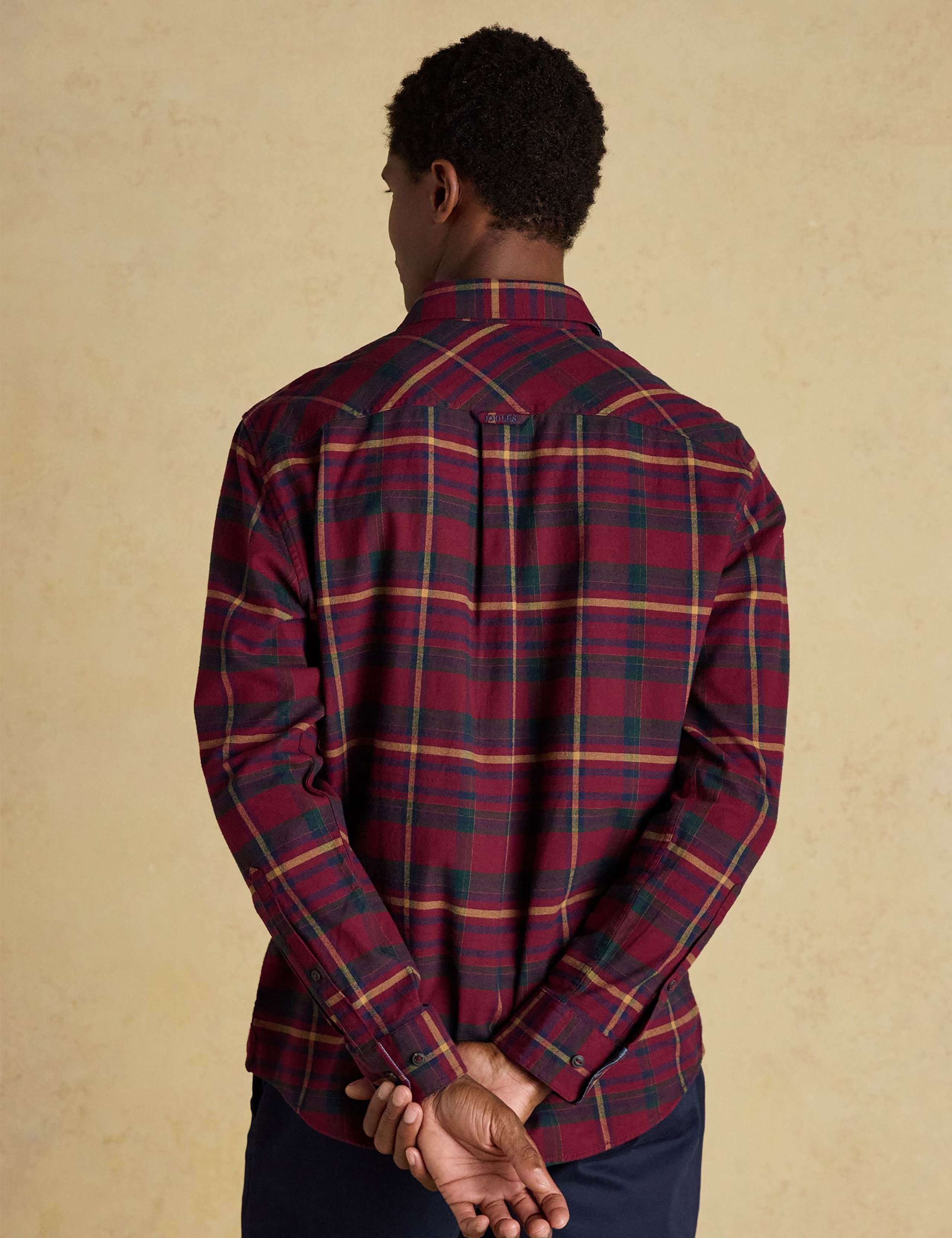 Regular Fit Brushed Cotton Flannel Shirt 11 of 12