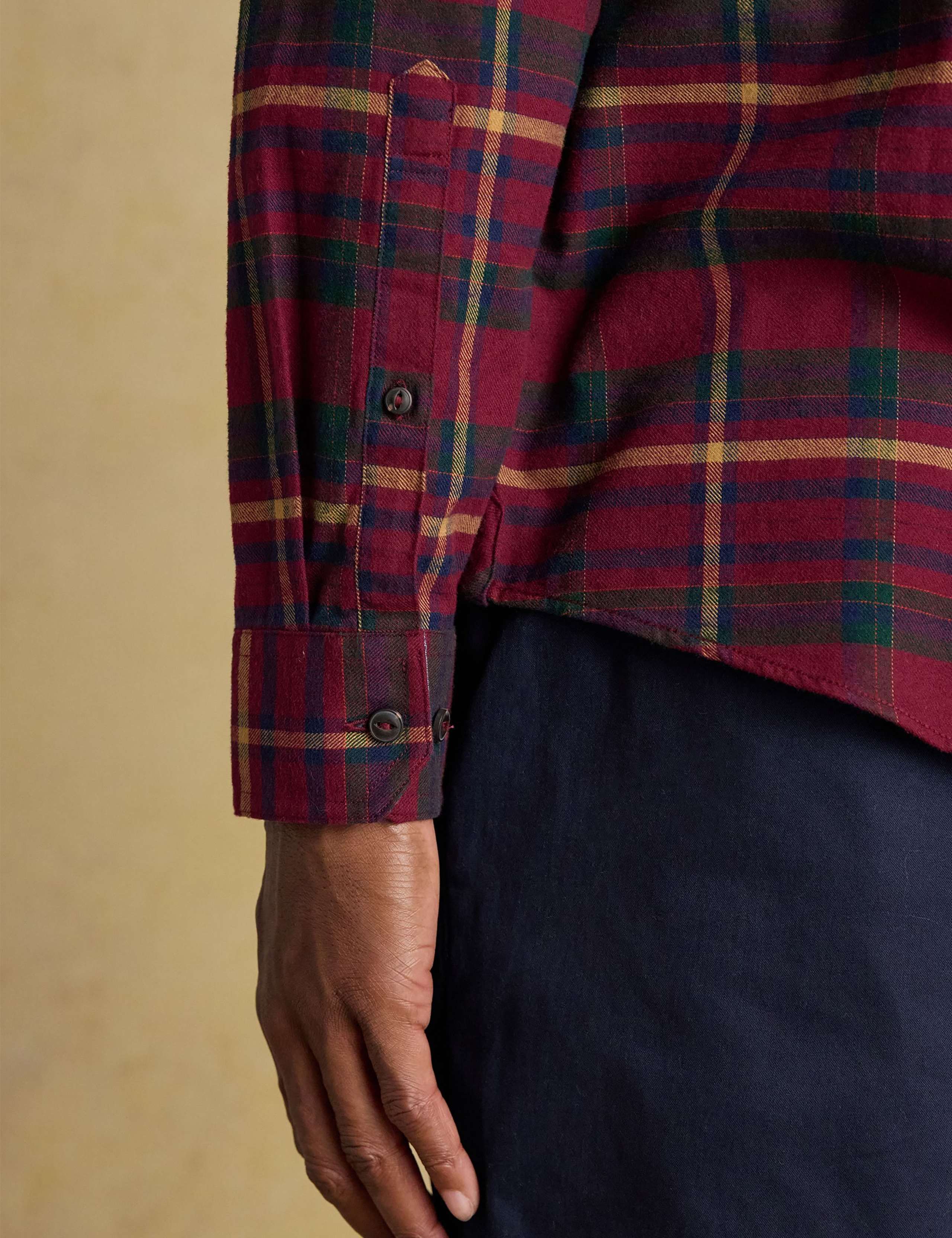 Regular Fit Brushed Cotton Flannel Shirt 3 of 12