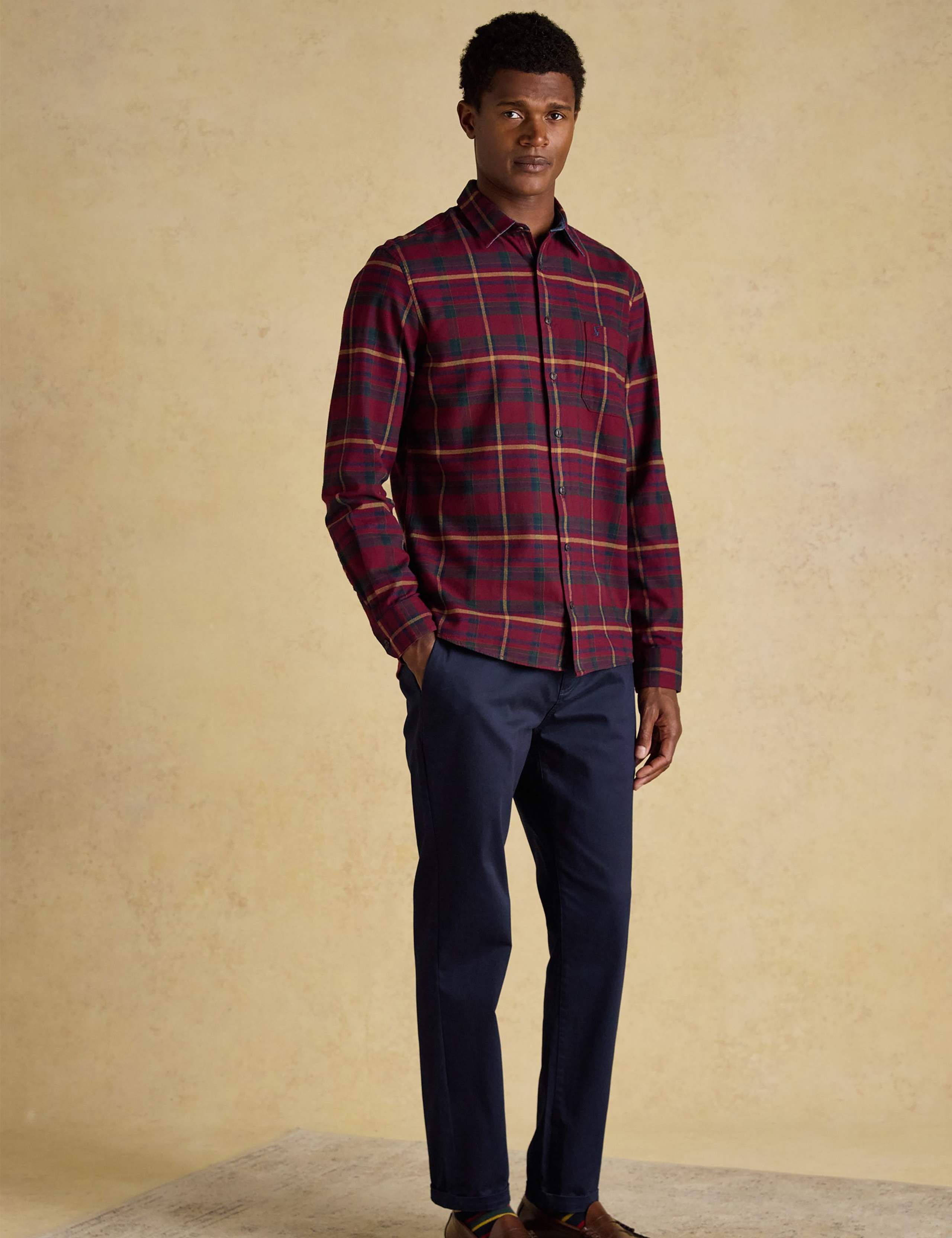 Regular Fit Brushed Cotton Flannel Shirt 6 of 12