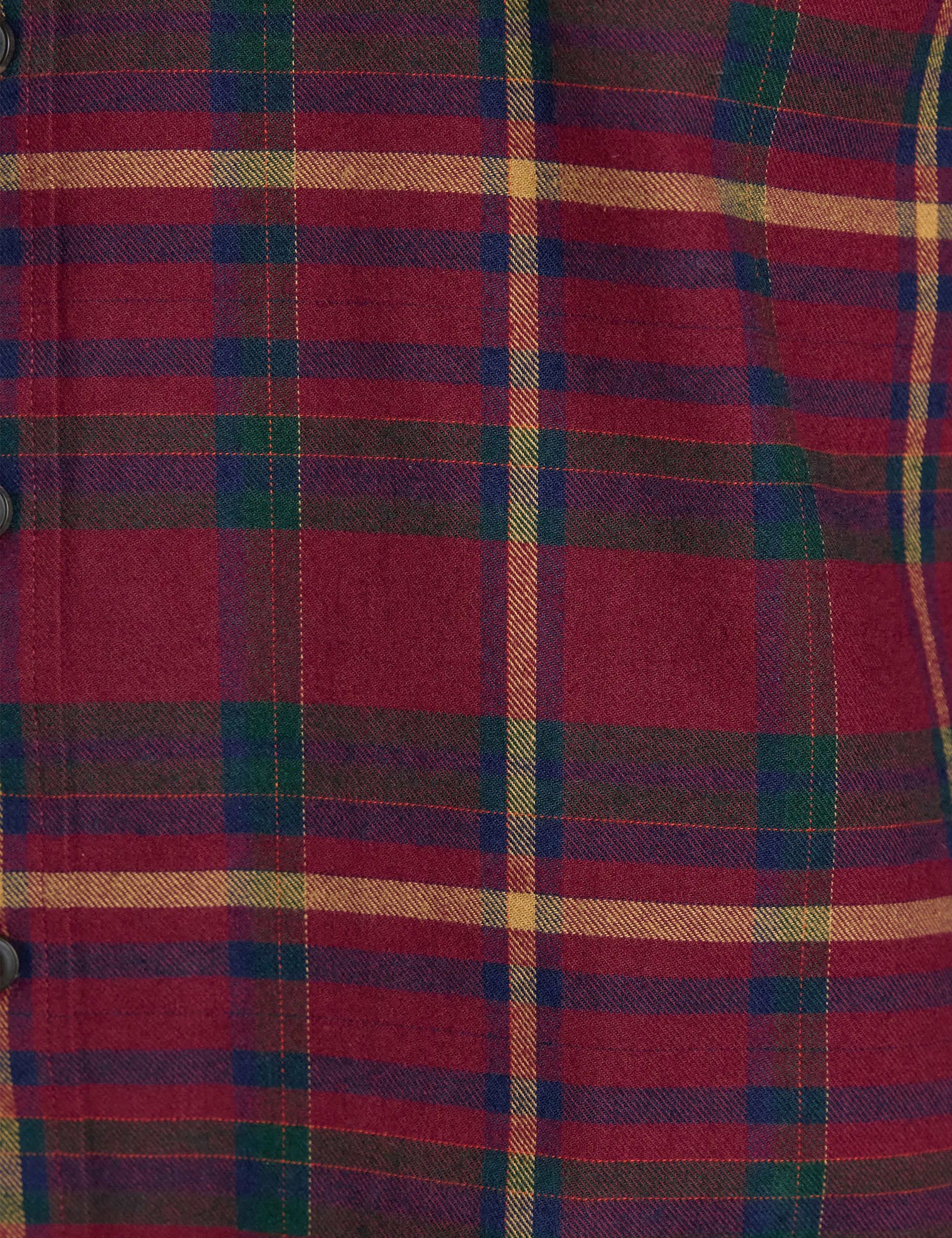 Regular Fit Brushed Cotton Flannel Shirt 9 of 12