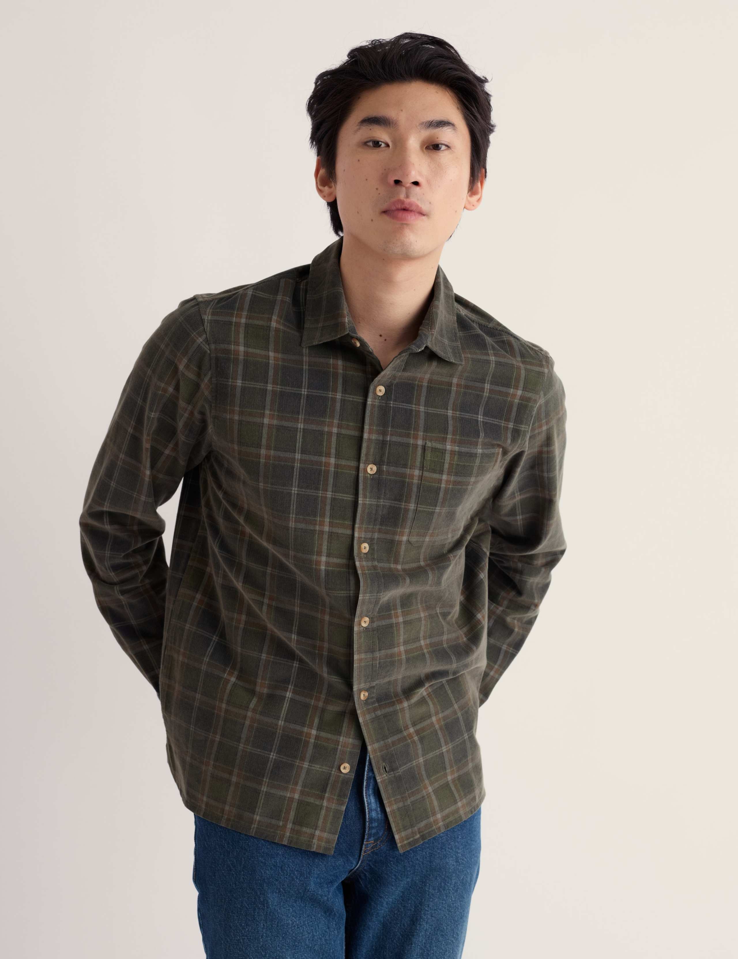 Relaxed Fit Corduroy Checked Shirt 4 of 5