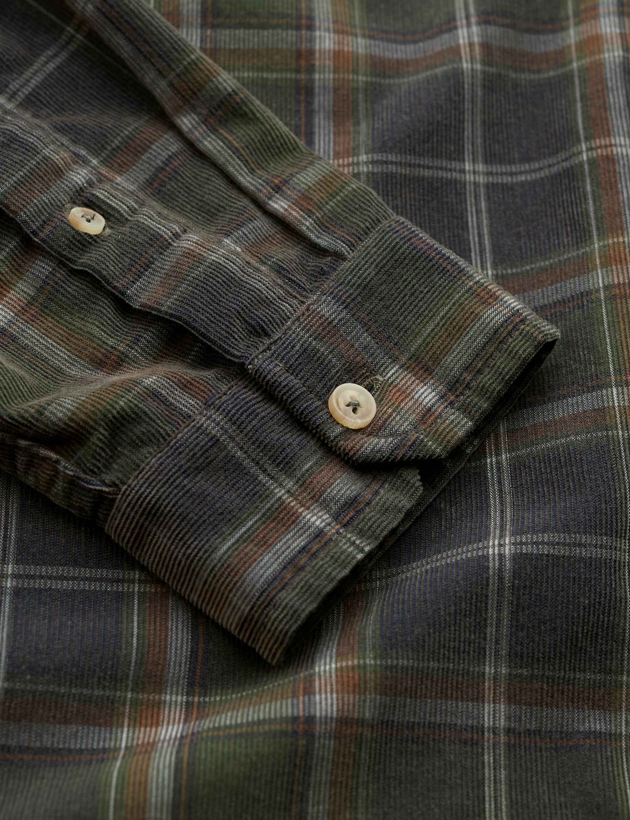 Relaxed Fit Corduroy Checked Shirt 5 of 5