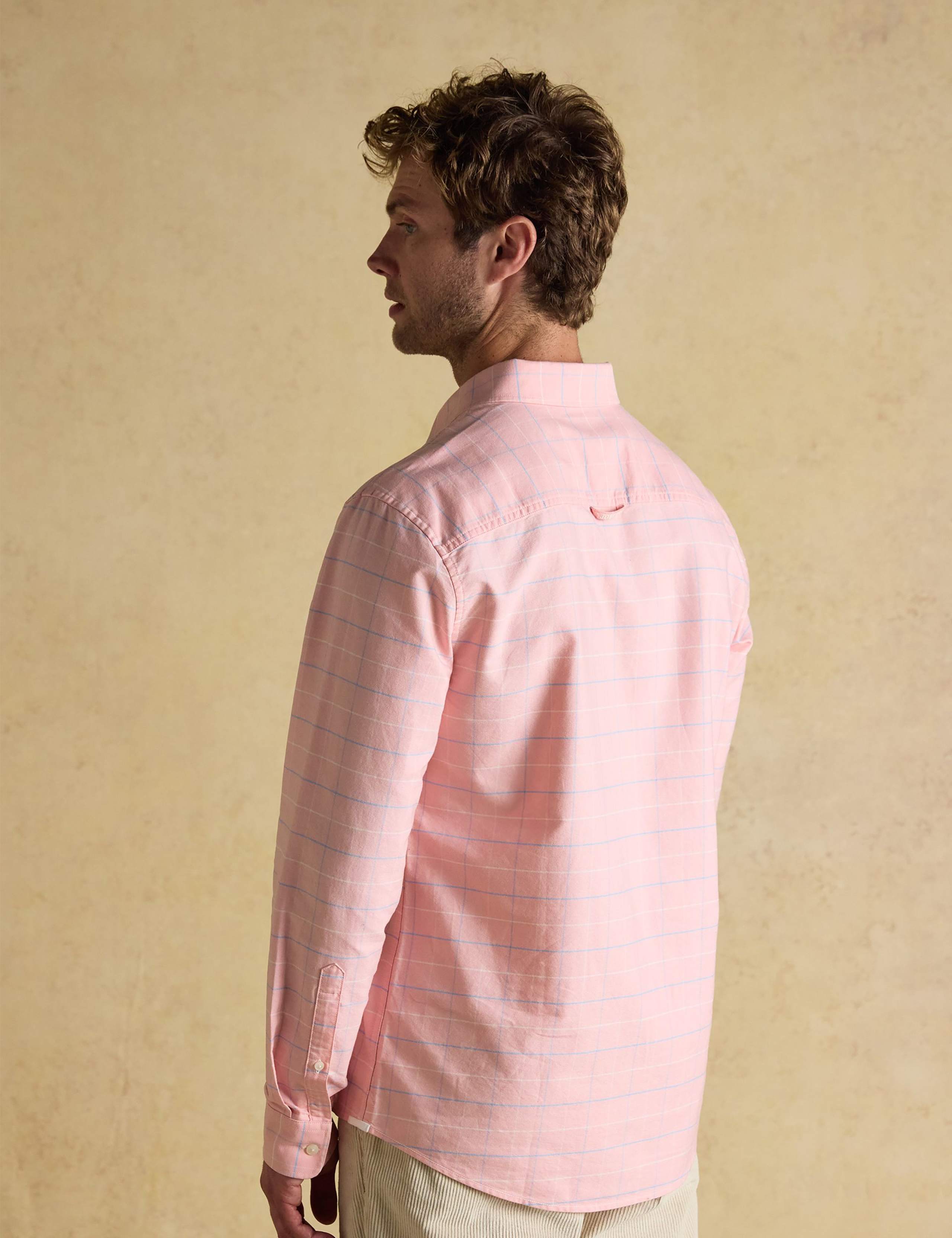 Pure Cotton Checked Oxford Shirt 2 of 7