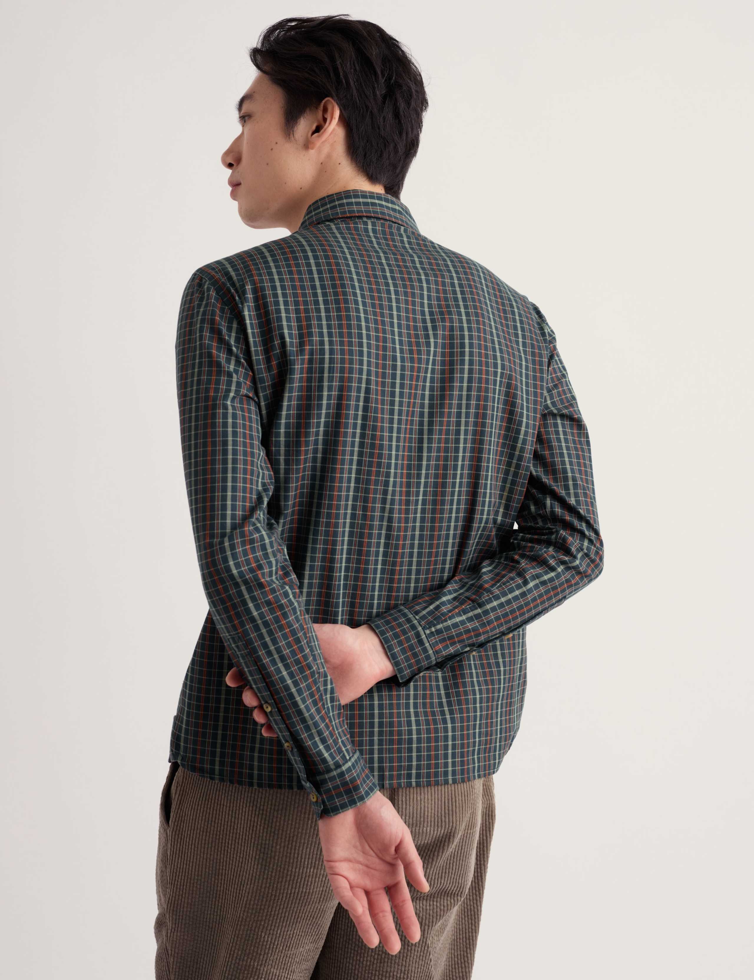 Regular Fit Pure Cotton Checked Shirt 4 of 5