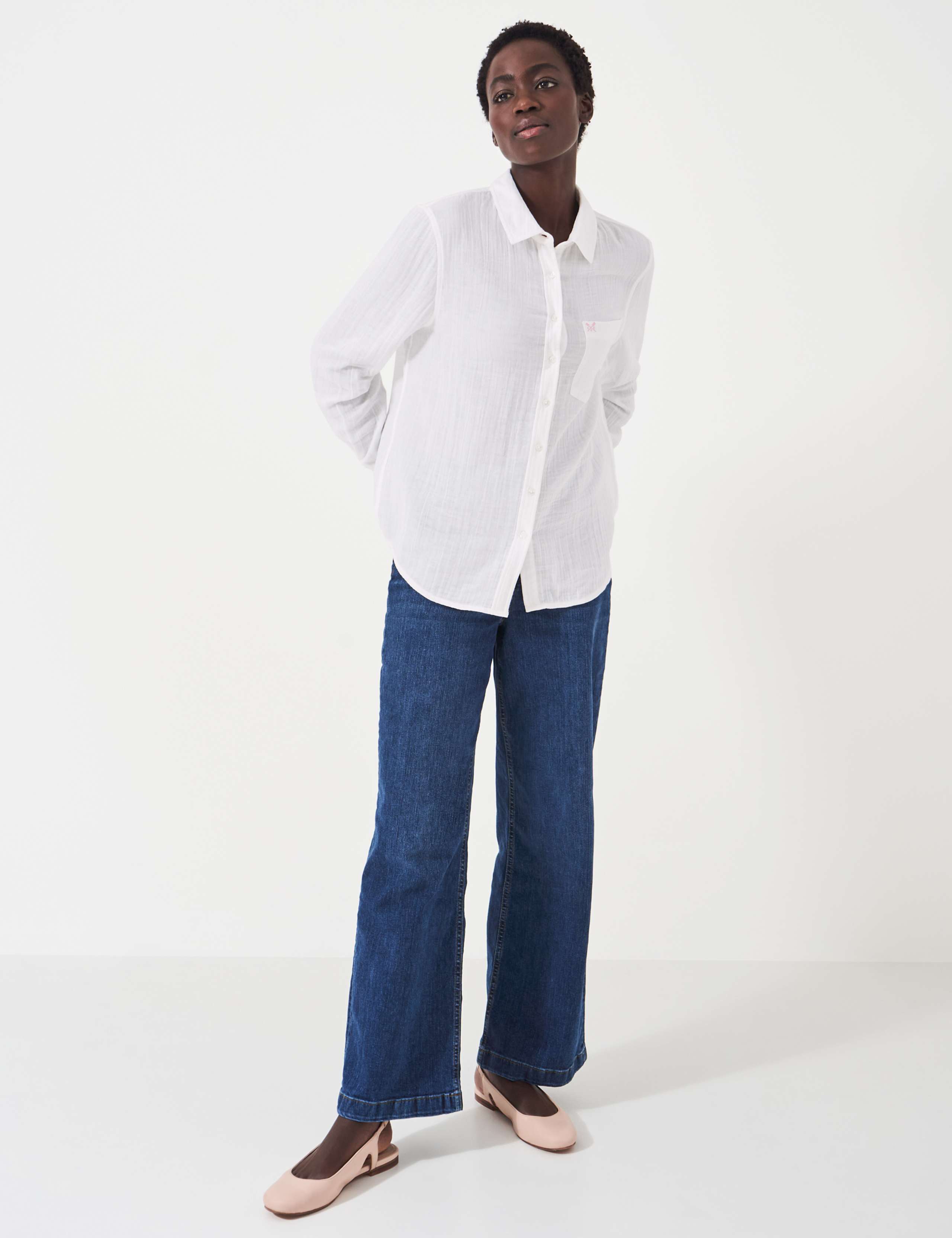 Pure Cotton Textured Relaxed Shirt 3 of 5