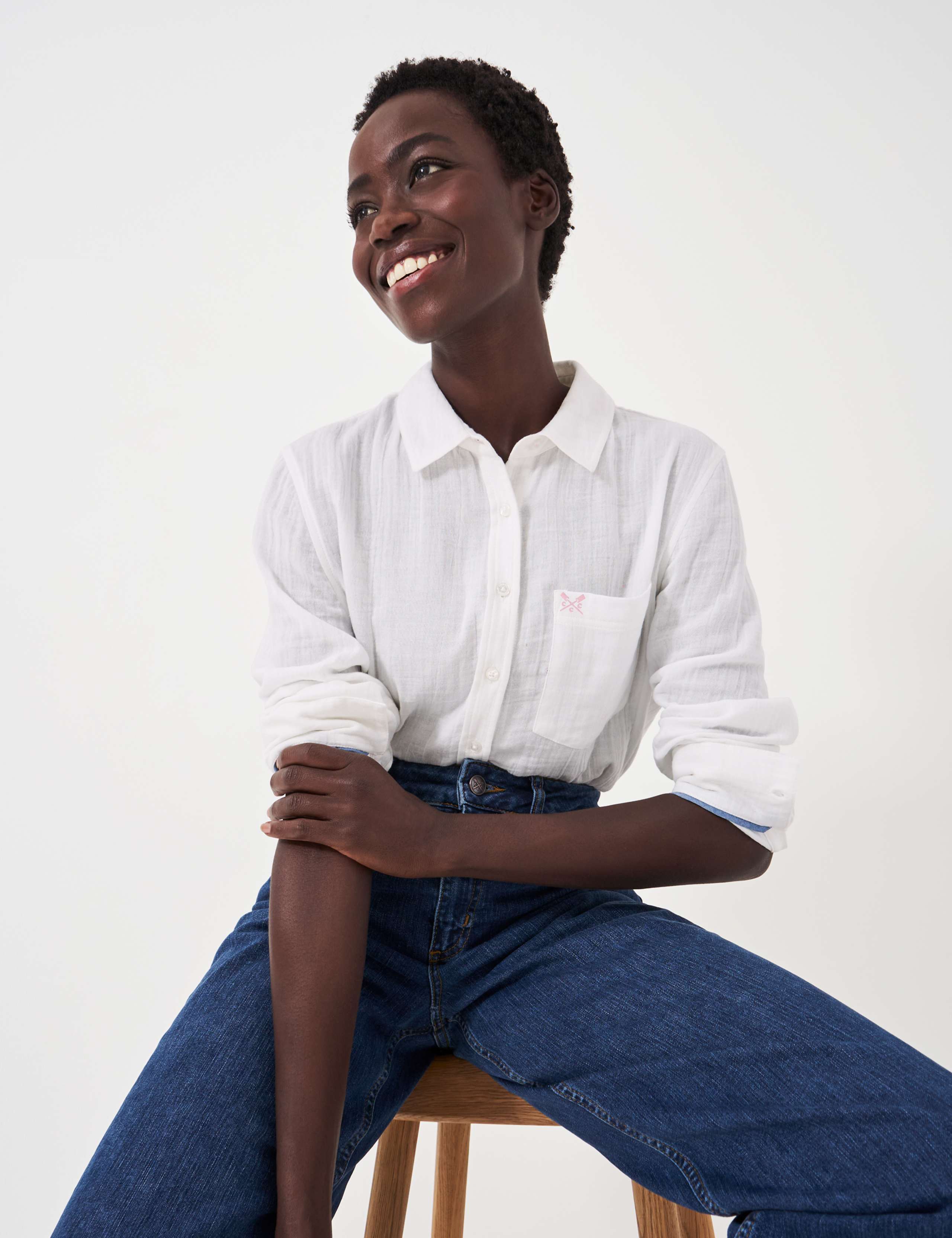 Pure Cotton Textured Relaxed Shirt 5 of 5
