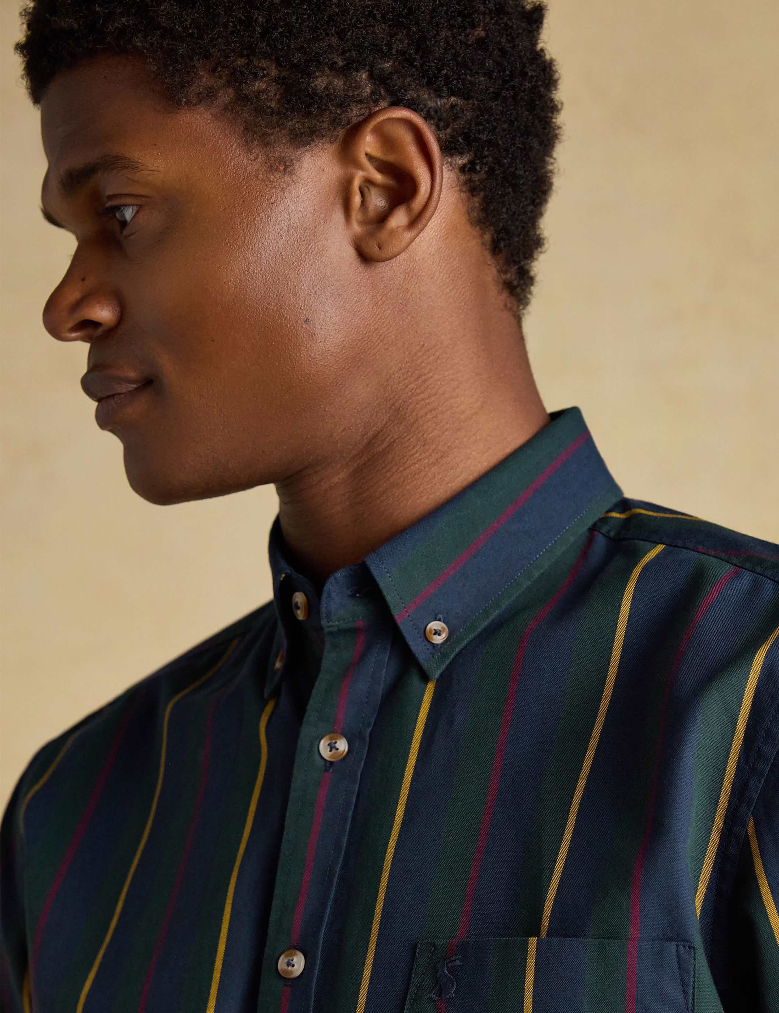 Regular Fit Pure Cotton Stripe Oxford Shirt 3 of 11