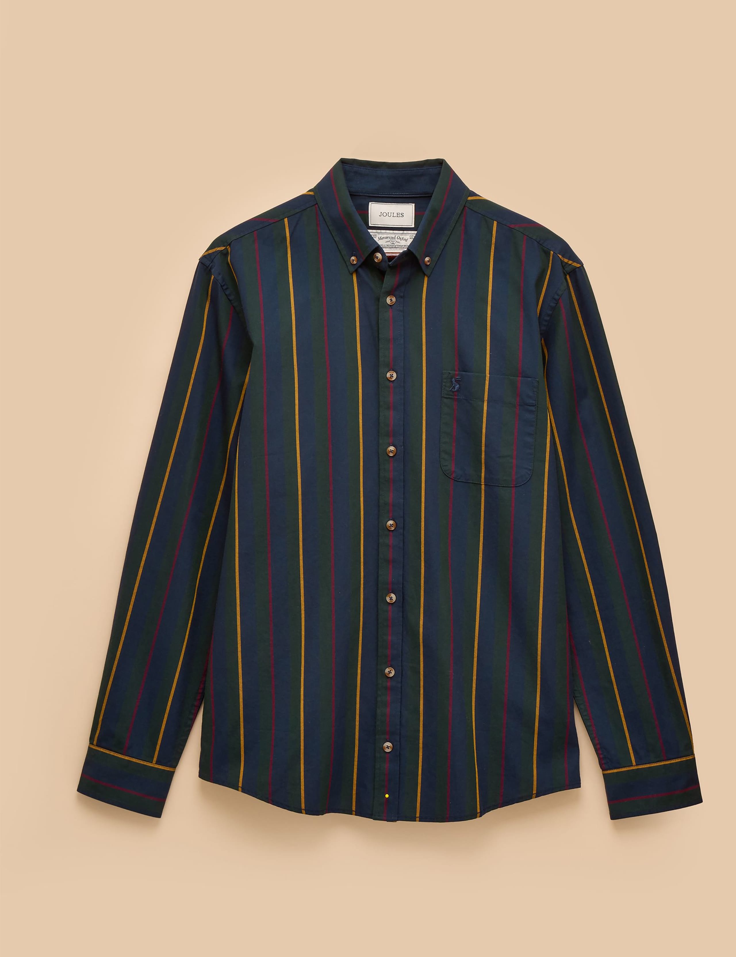 Regular Fit Pure Cotton Stripe Oxford Shirt 5 of 11