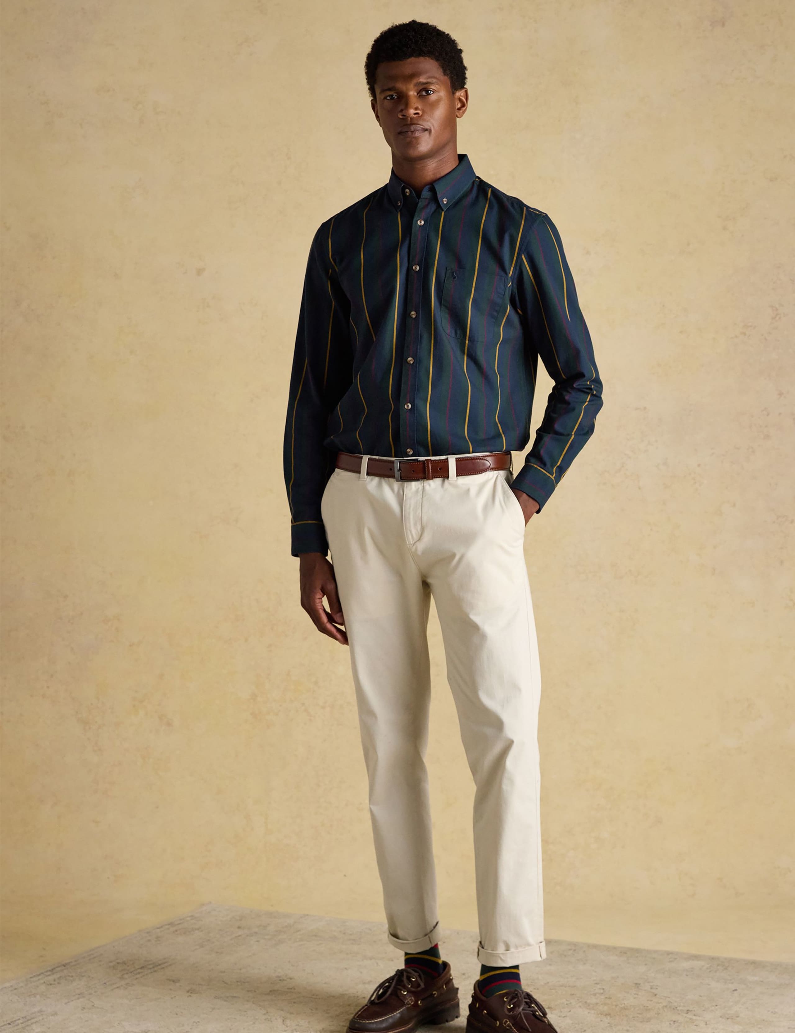 Regular Fit Pure Cotton Stripe Oxford Shirt 8 of 11