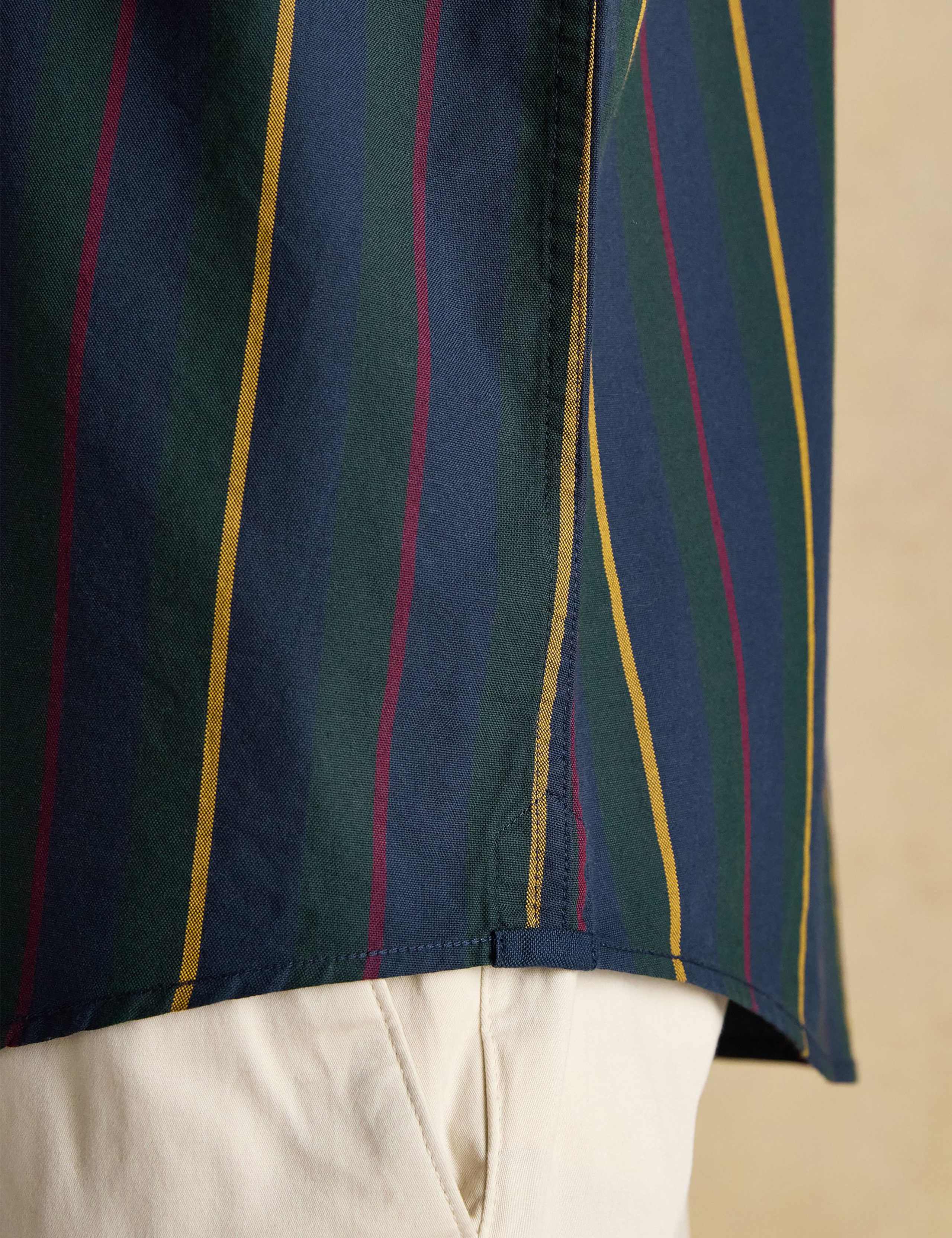 Regular Fit Pure Cotton Stripe Oxford Shirt 10 of 11