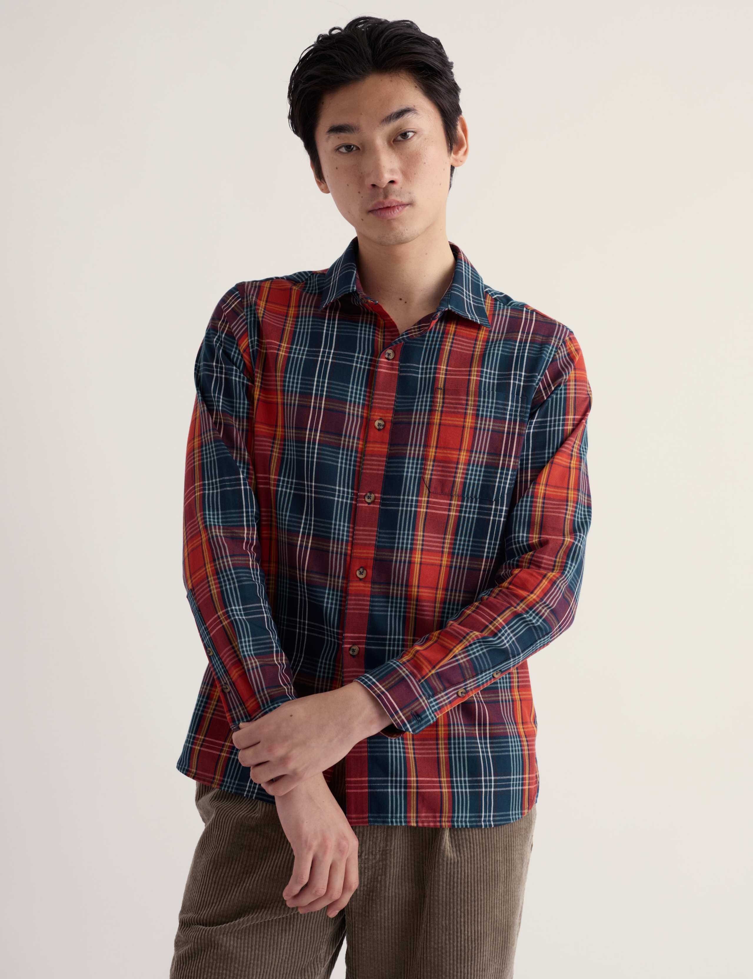Regular Fit Pure Cotton Checked Shirt 4 of 5