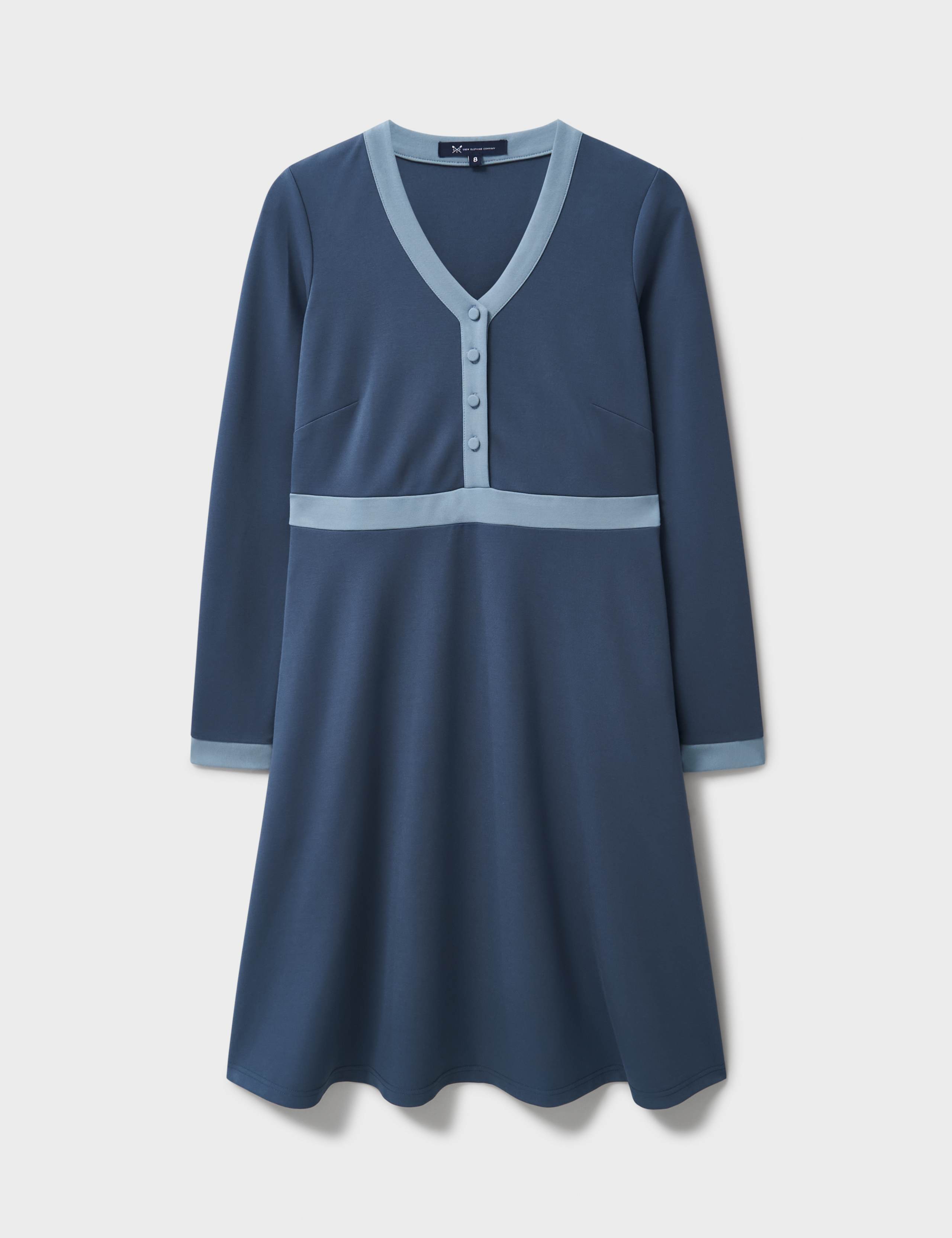 Jersey V-Neck Knee Length Skater Dress 2 of 6