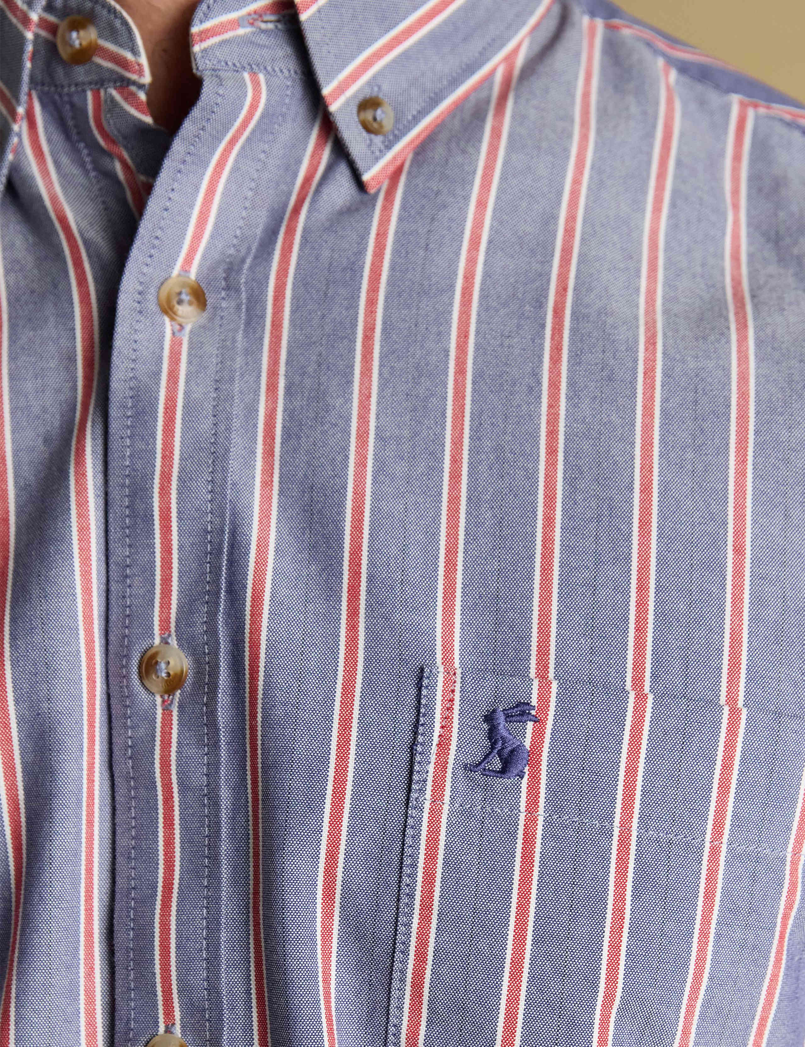 Pure Cotton Striped Oxford Shirt 7 of 8