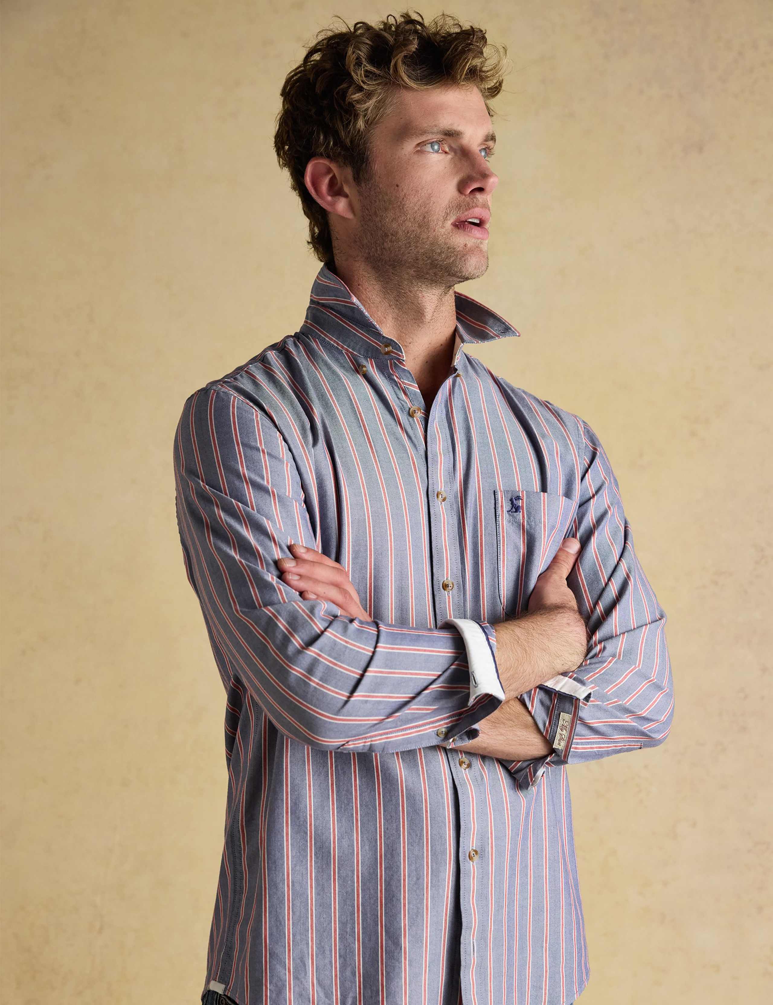 Pure Cotton Striped Oxford Shirt 8 of 8