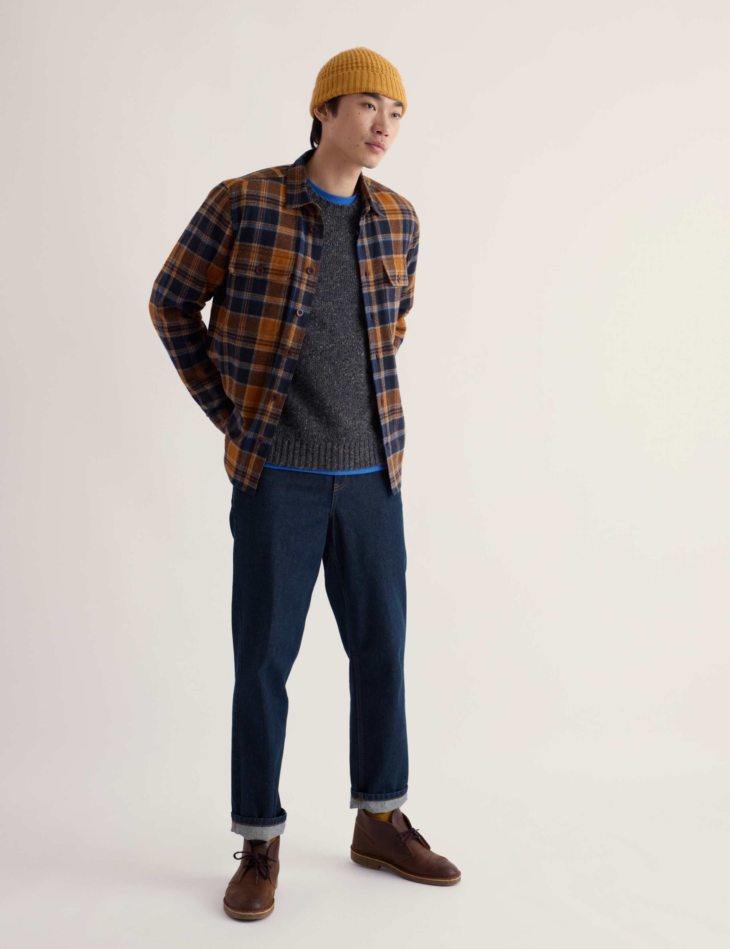 Relaxed Fit Pure Cotton Checked Flannel Shirt 1 of 5