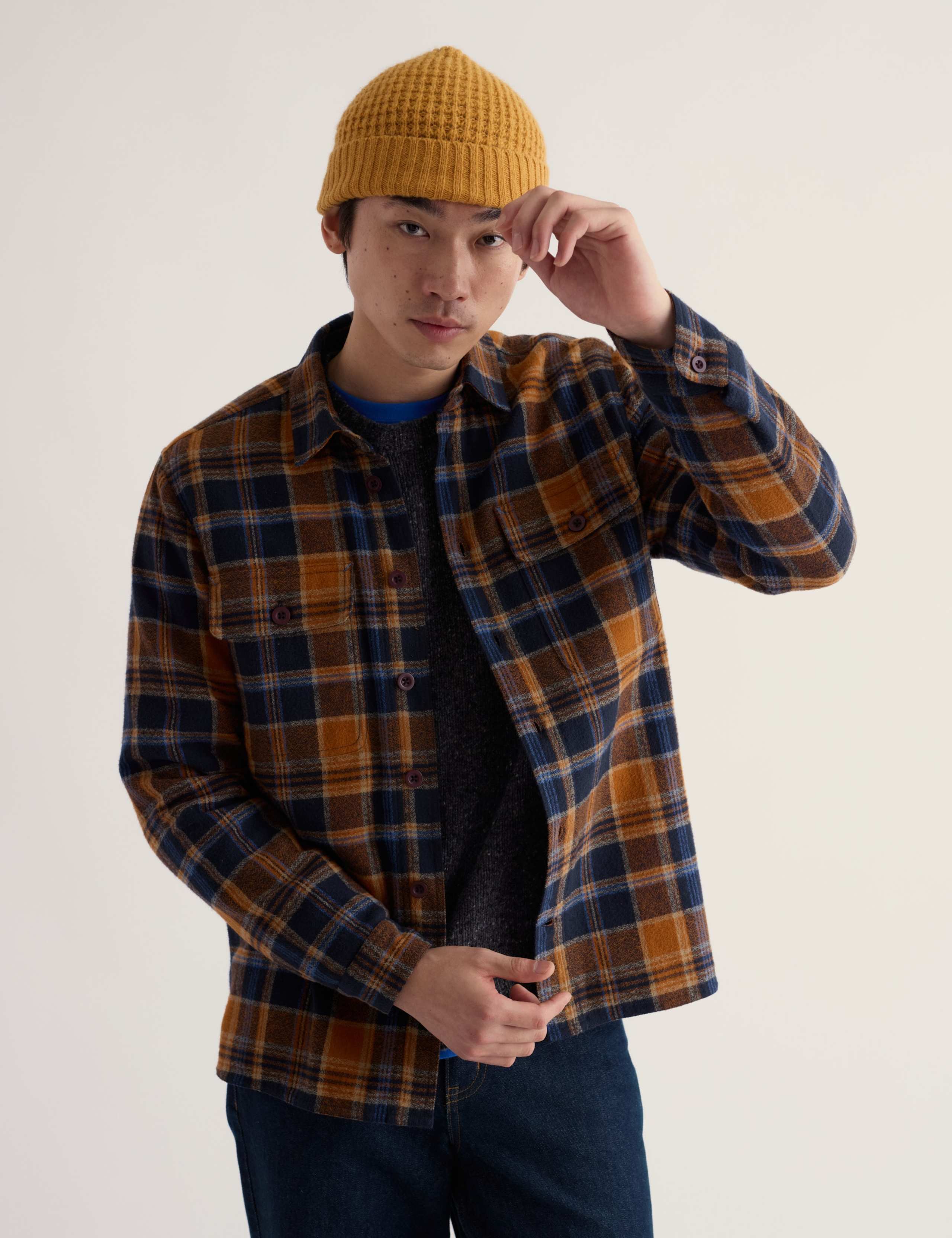Relaxed Fit Pure Cotton Checked Flannel Shirt 3 of 5