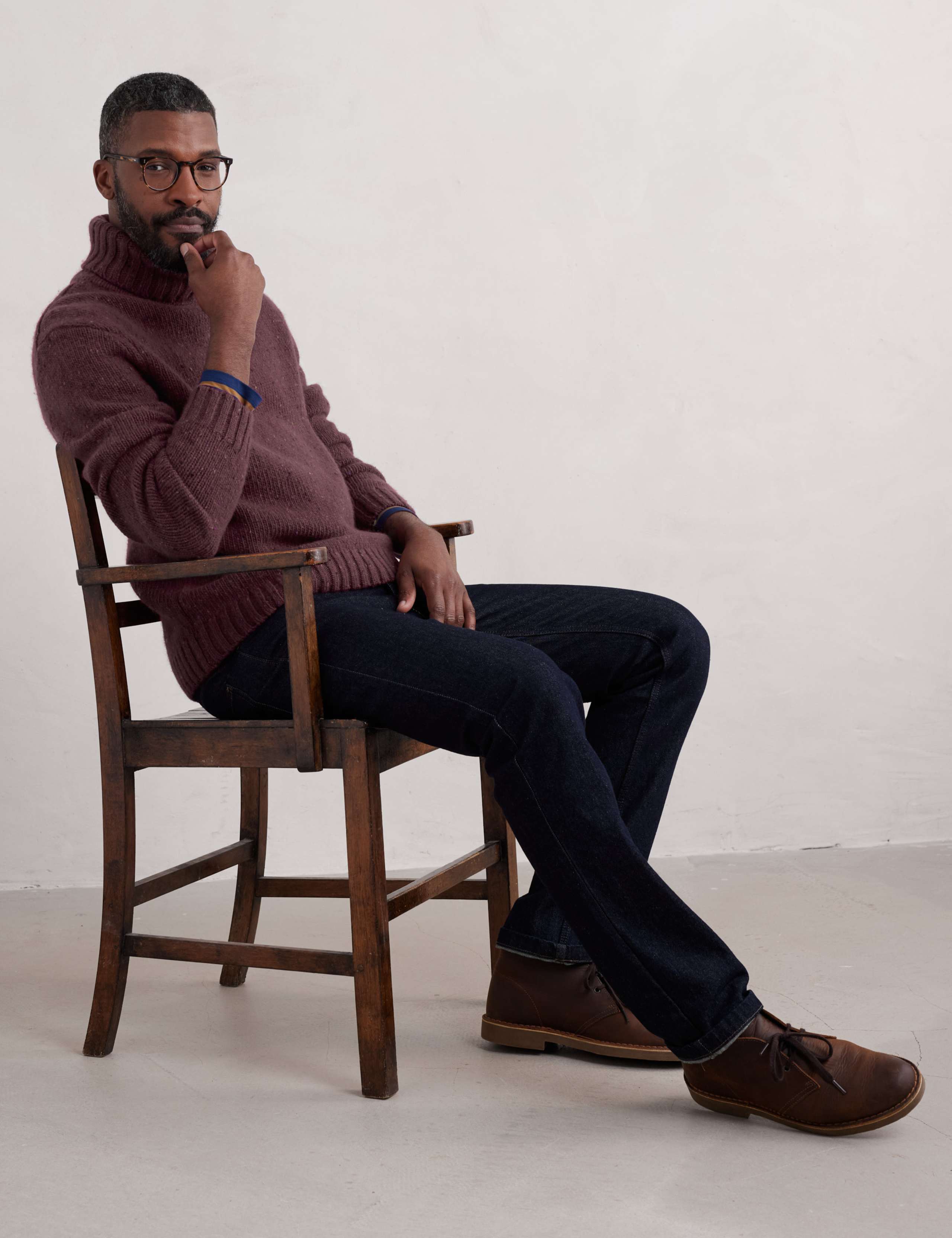 Pure Wool Chunky Funnel Neck Jumper 4 of 4