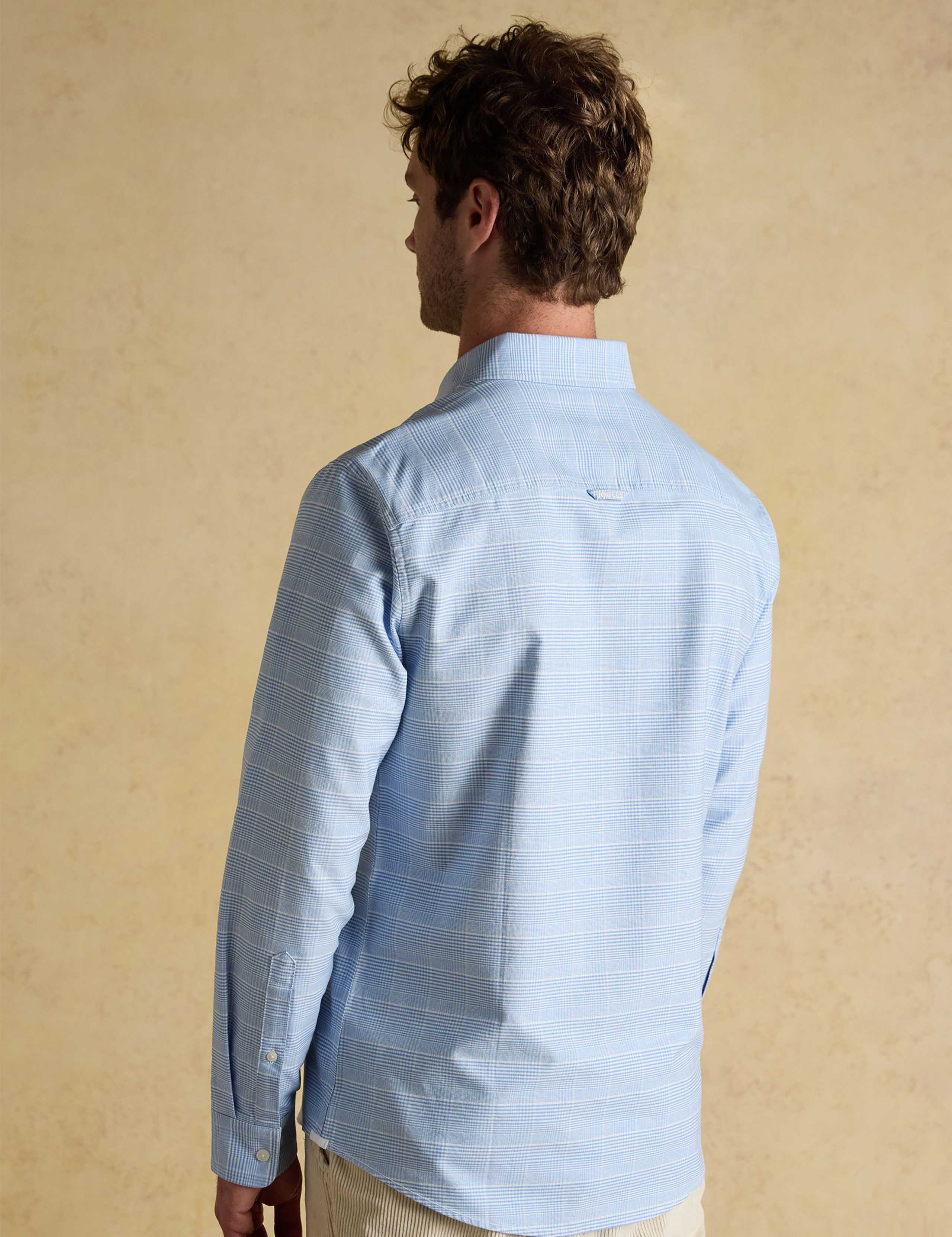 Regular Fit Pure Cotton Check Oxford Shirt 3 of 8