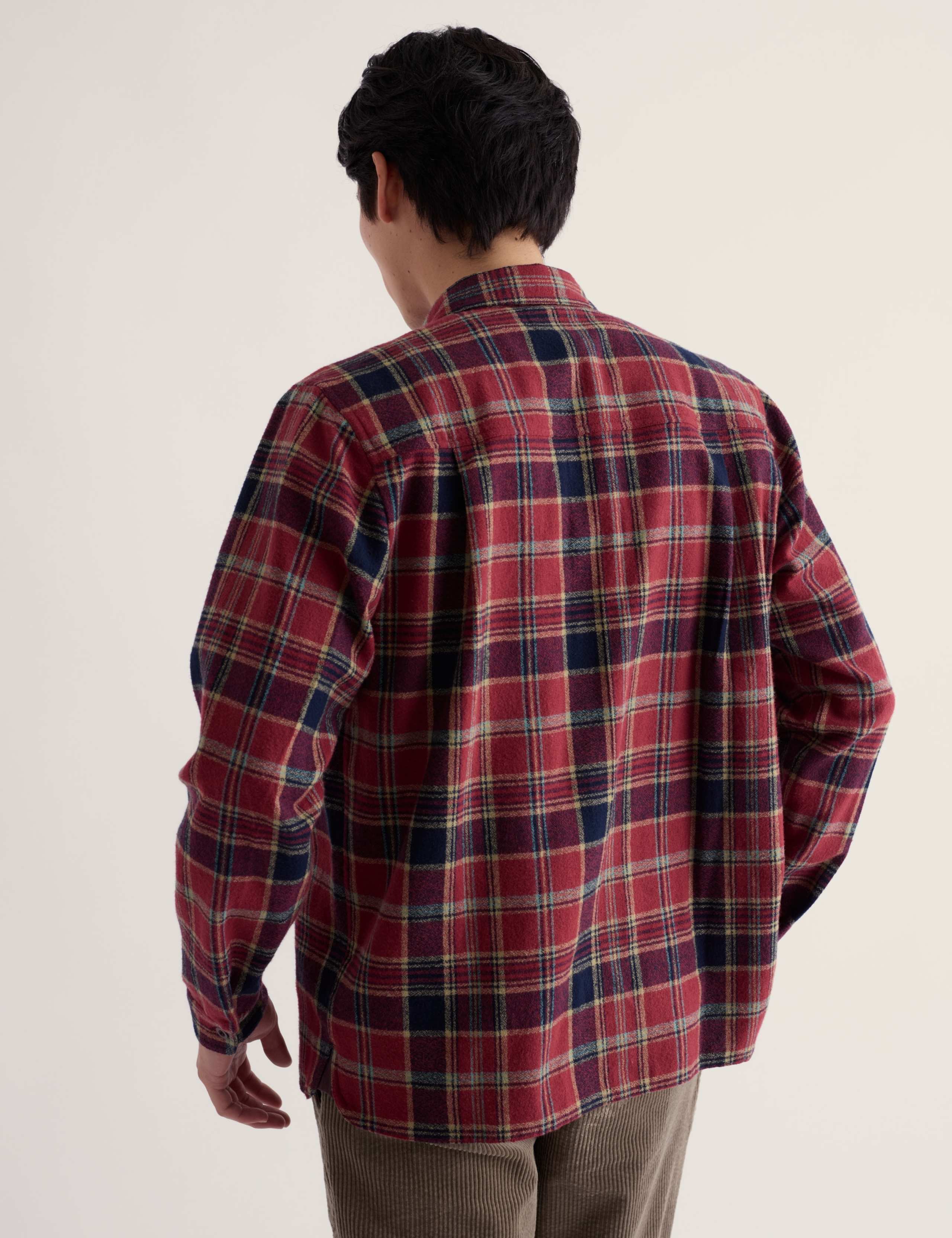 Relaxed Fit Pure Cotton Checked Flannel Overshirt 3 of 5
