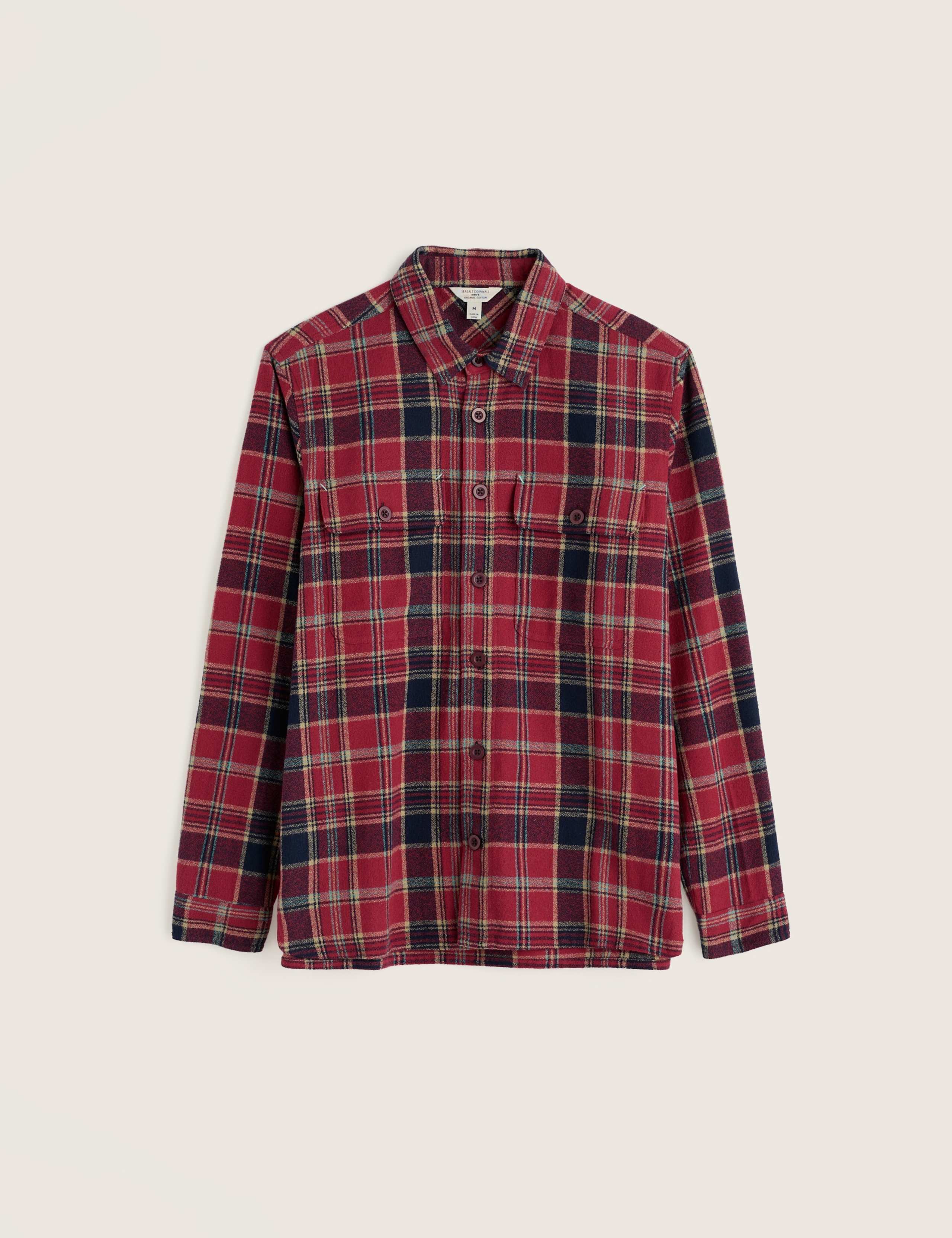 Relaxed Fit Pure Cotton Checked Flannel Overshirt 2 of 5