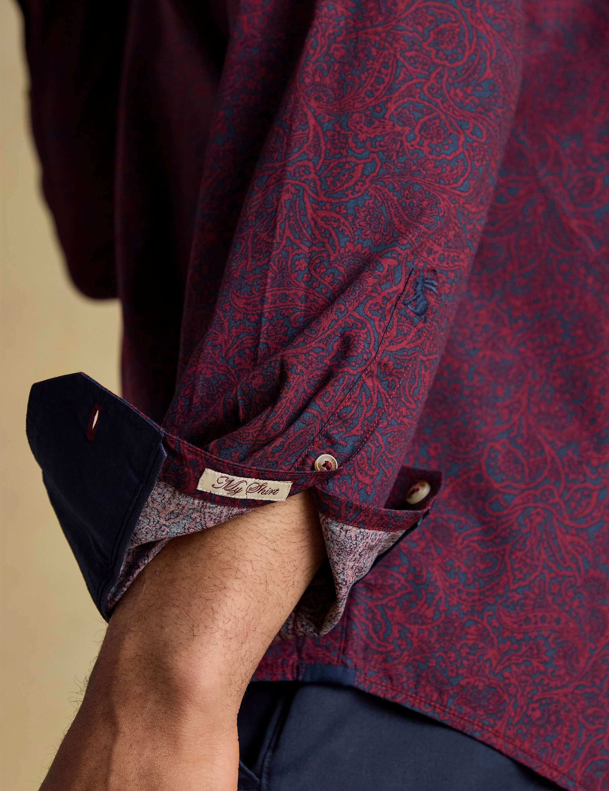 Regular Fit Pure Cotton Paisley Shirt 3 of 9