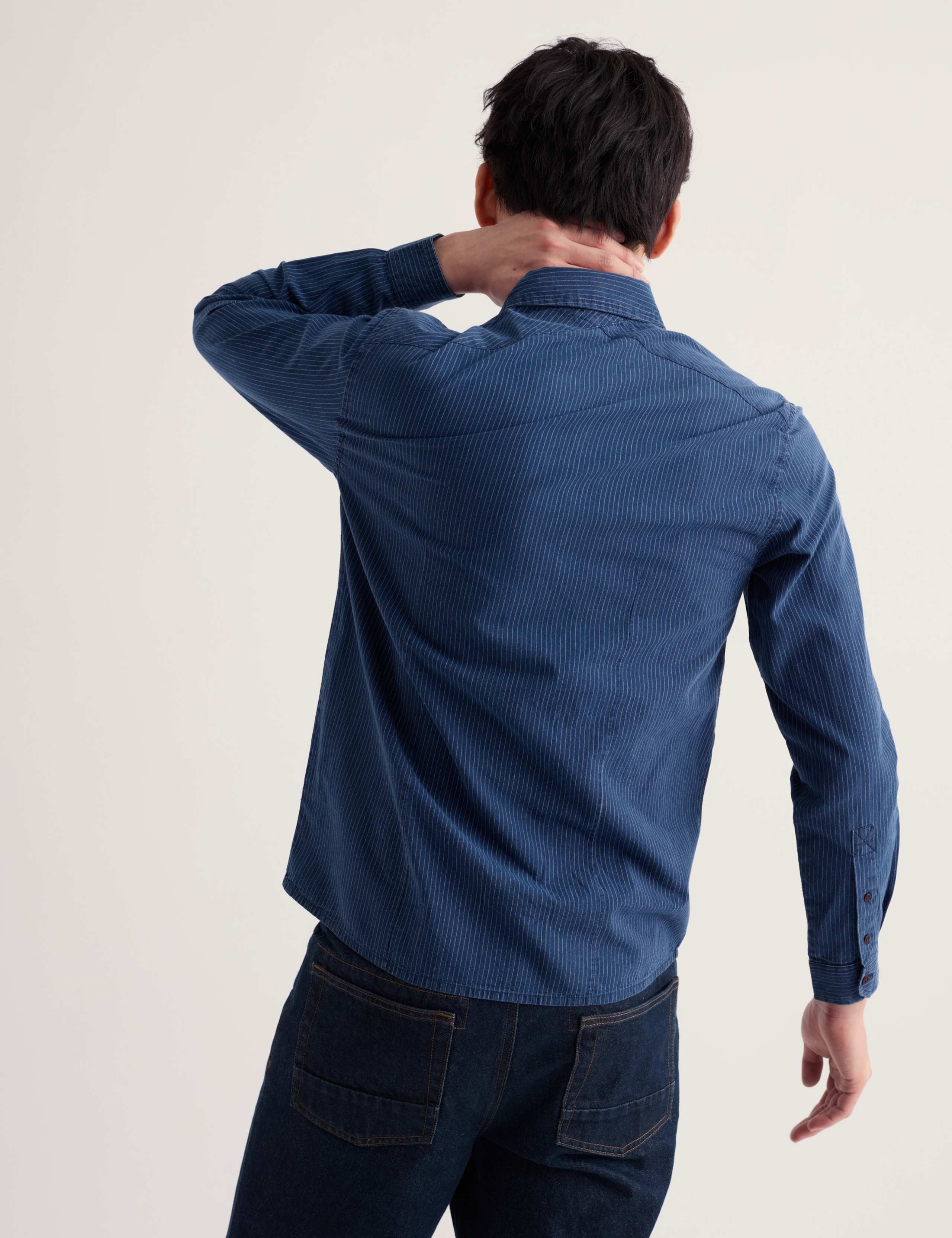 Regular Fit Pure Cotton Striped Shirt 4 of 5